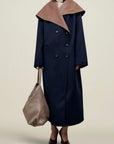 Dorothy Doubleface Coat in Reversible Virgin Wool