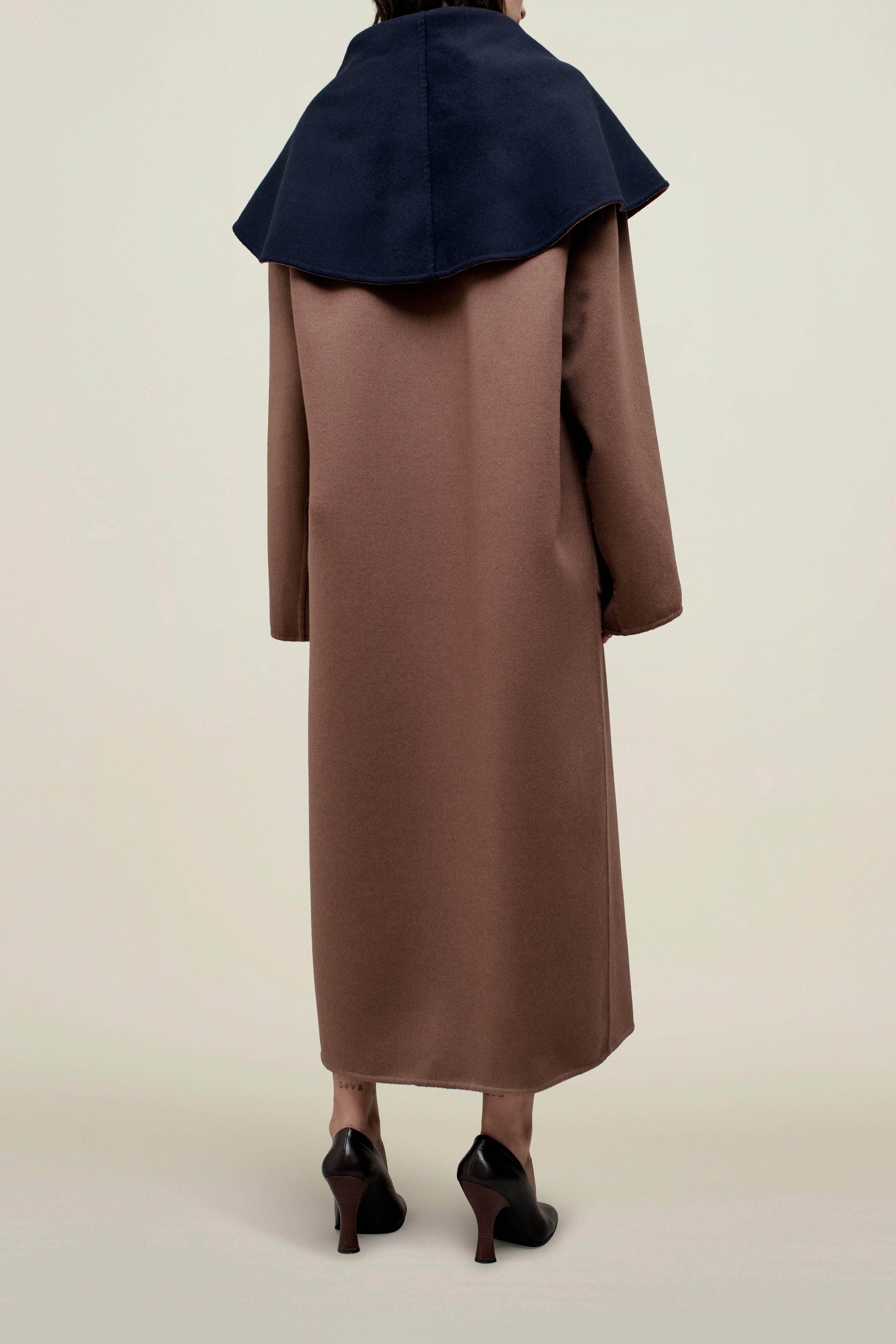 Dorothy Doubleface Coat in Reversible Virgin Wool