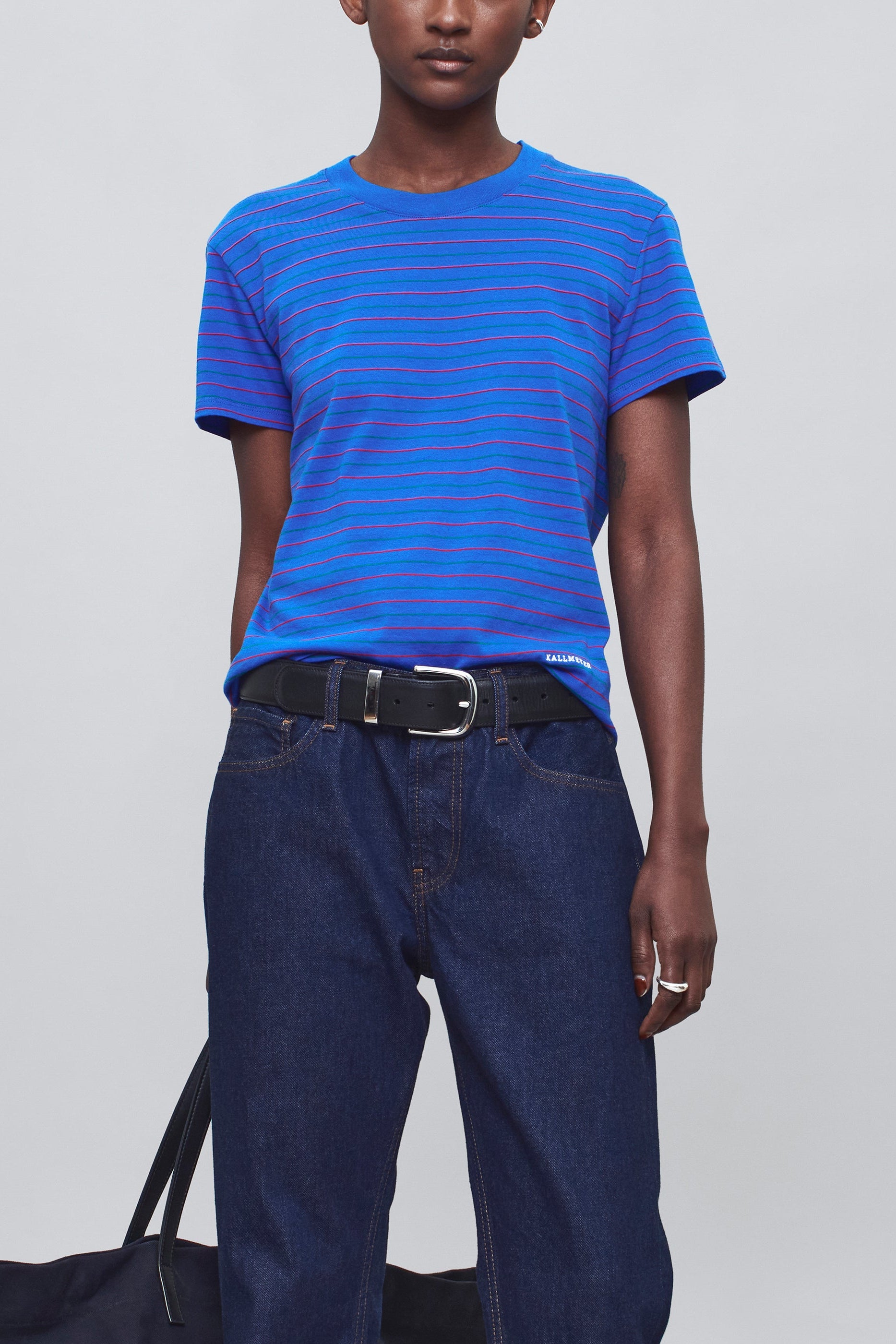 Kenzie T-Shirt in Cobalt Multi Stripe