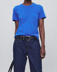 Kenzie T-Shirt in Cobalt Multi Stripe