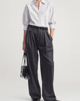 Colette 3/4 Sleeve Button Down in Cotton Poplin