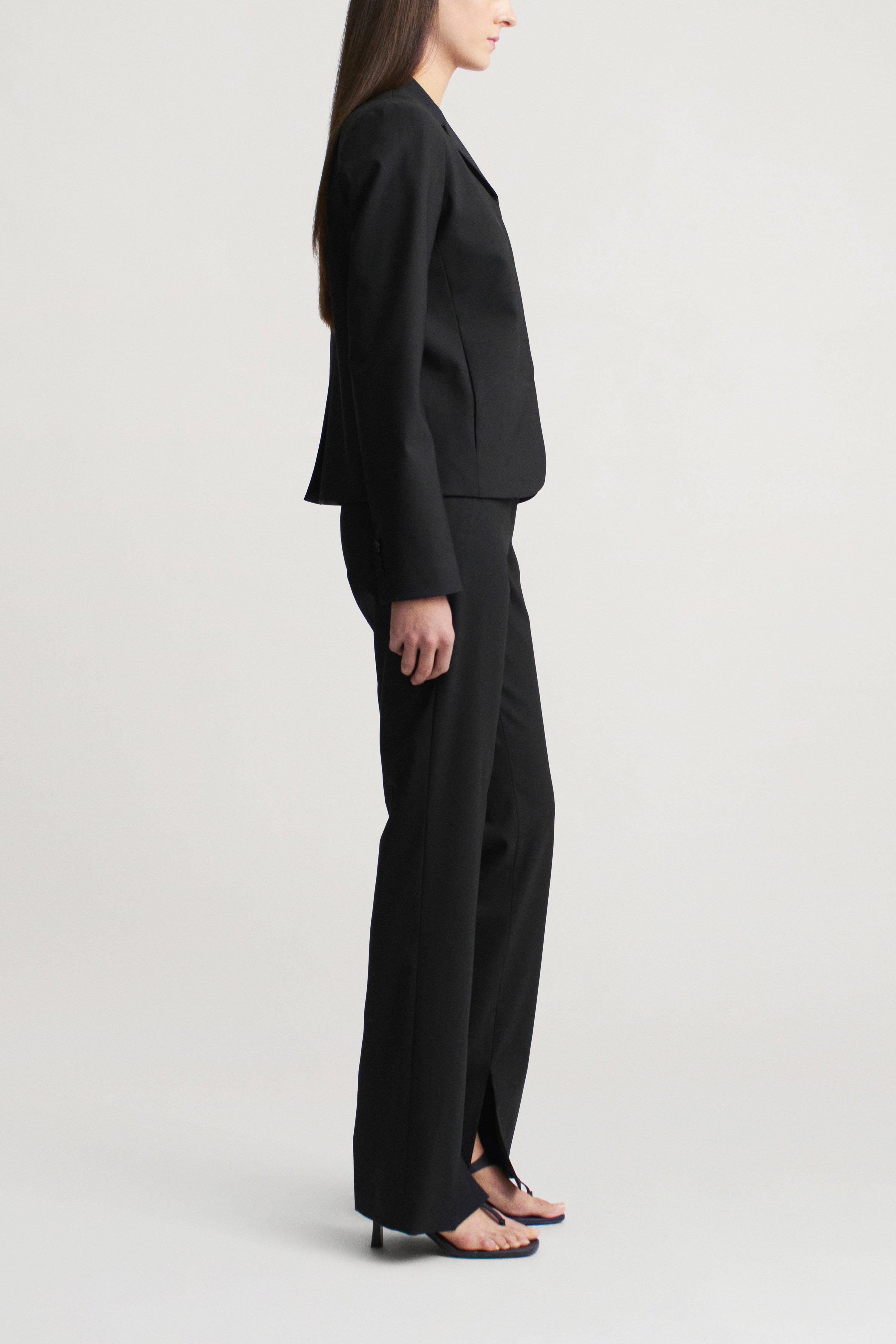 Charlie Long Trouser in Tropical Wool