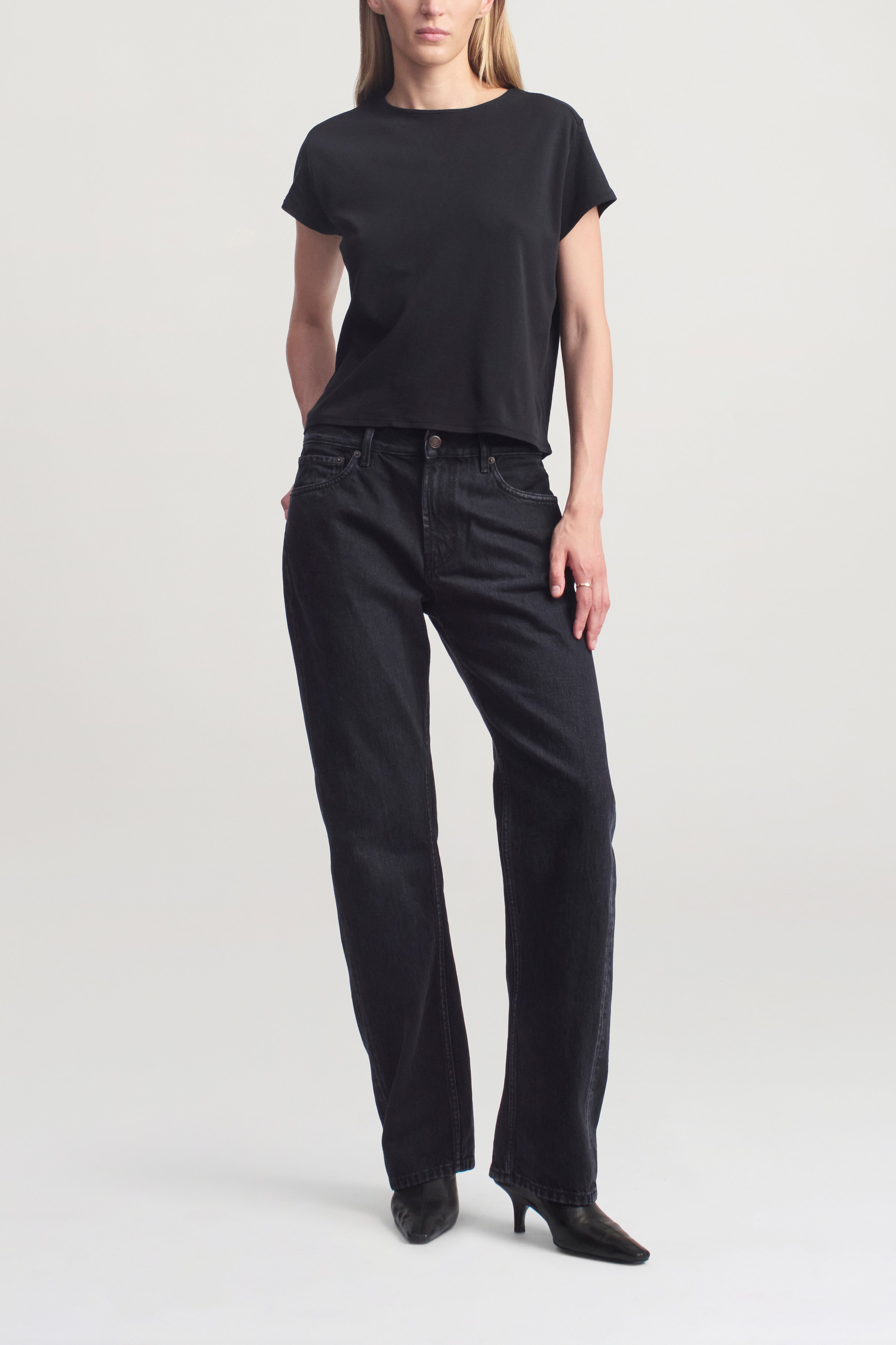 Willa Baby Tee in Black