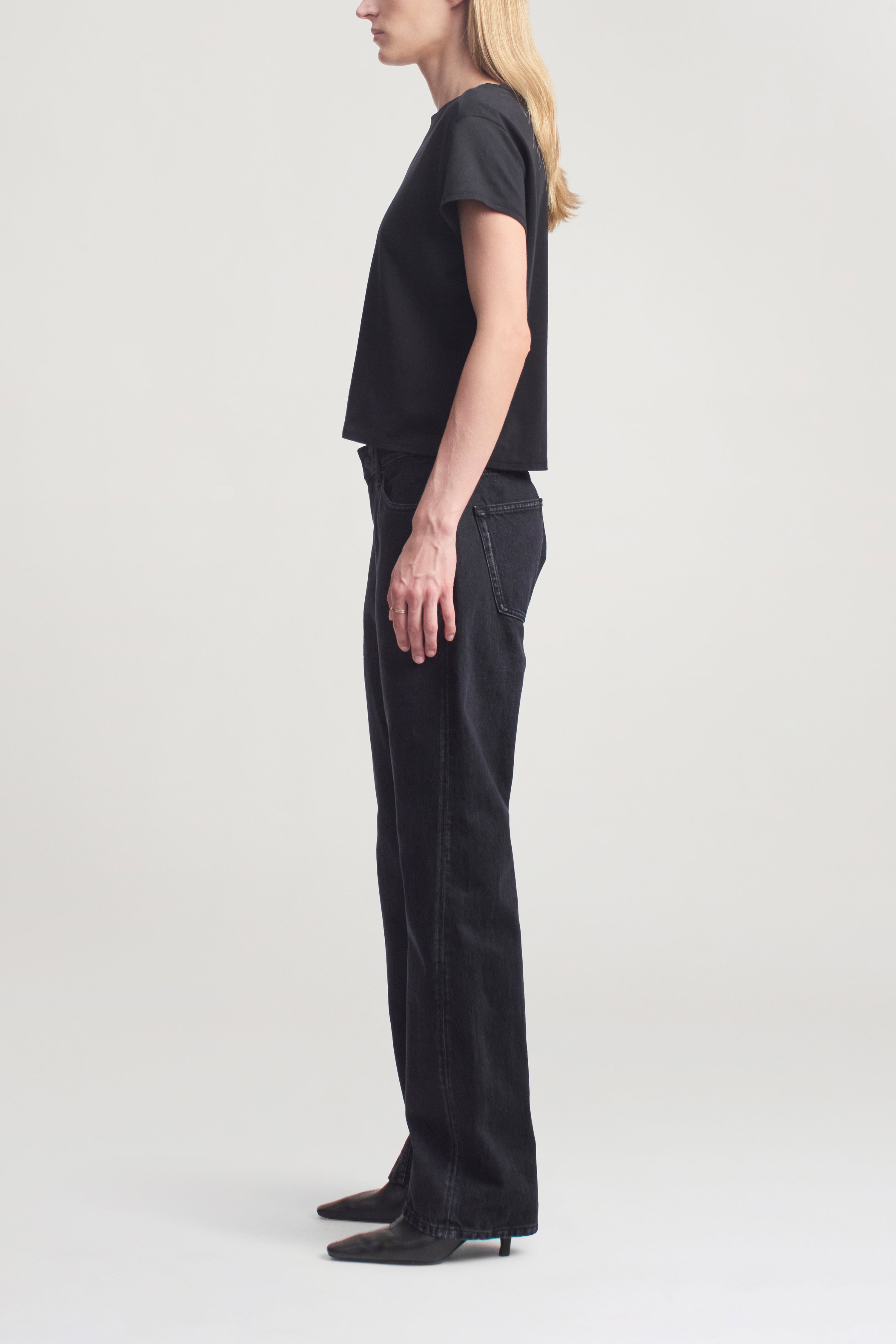 Willa Baby Tee in Black