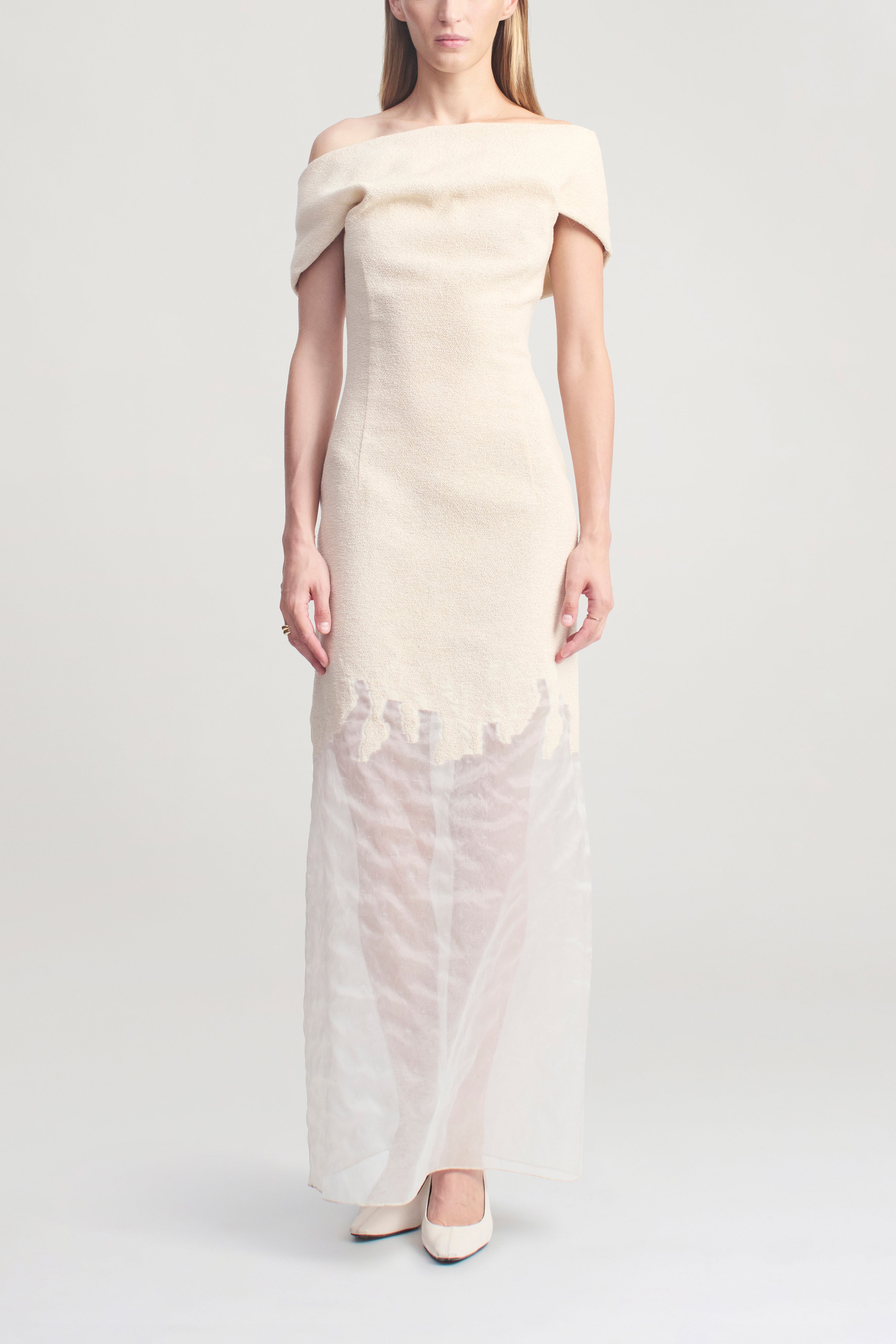 Selima Dress in Bouclé Burnout