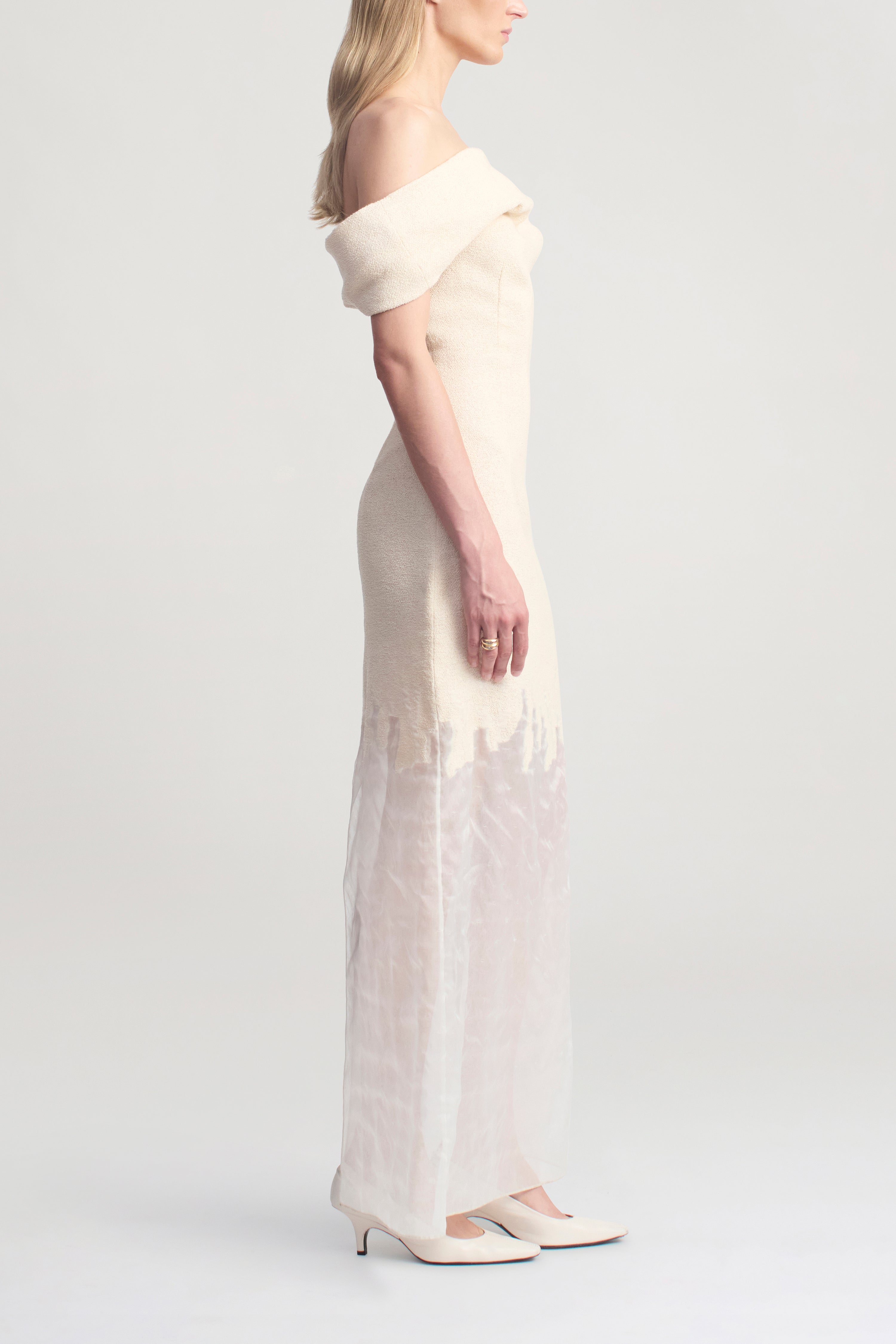 Selima Dress in Bouclé Burnout
