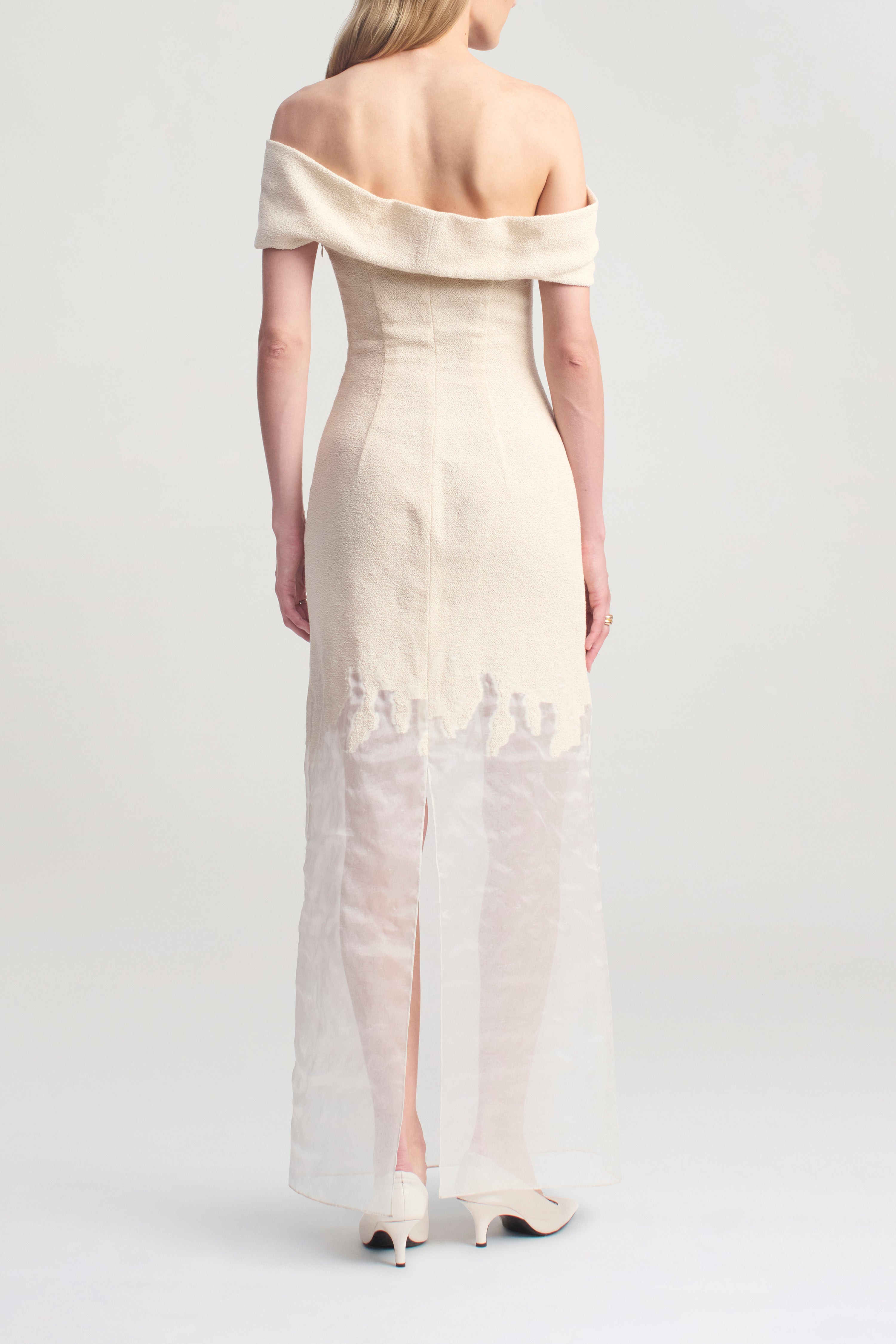 Selima Dress in Bouclé Burnout