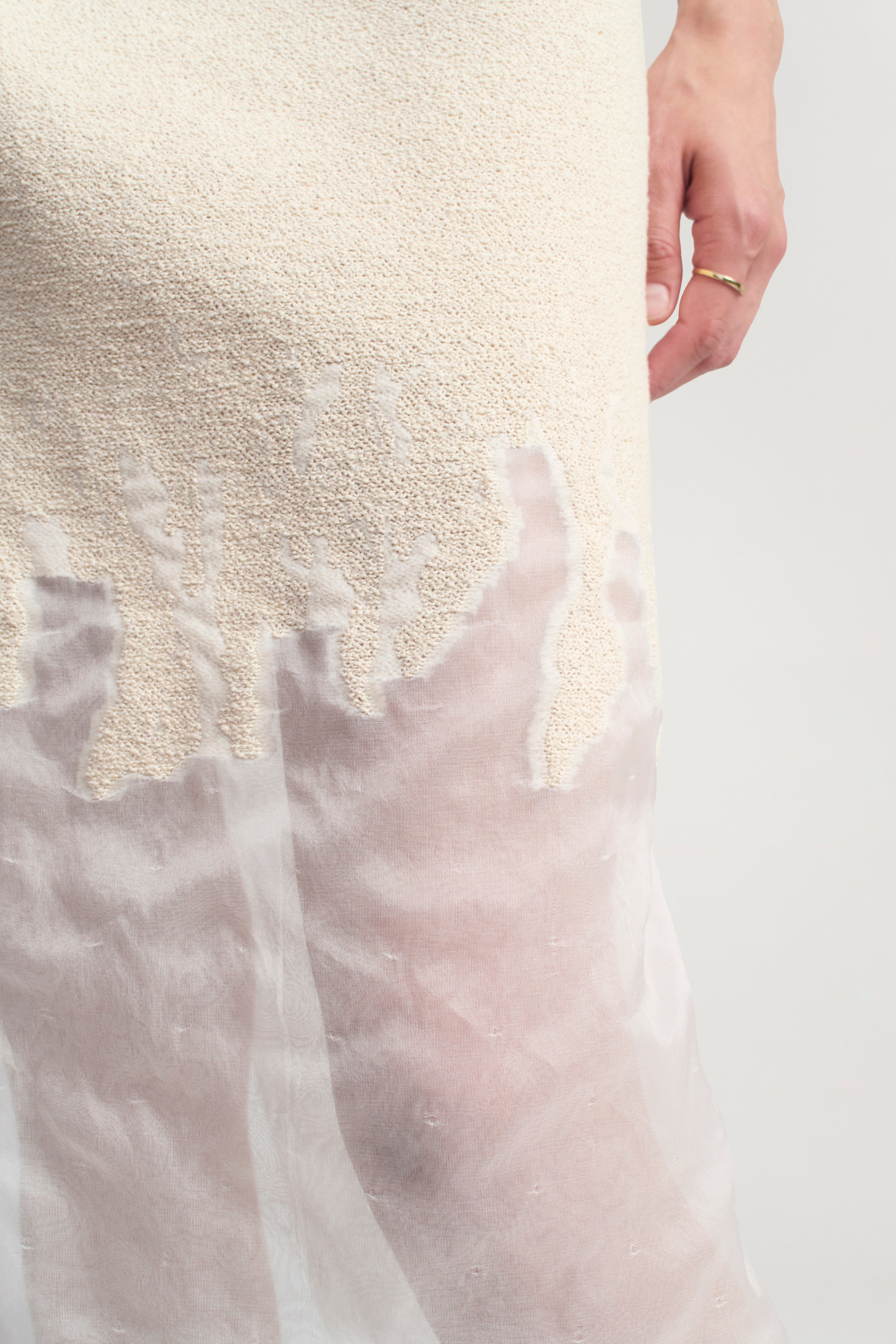 Selima Dress in Bouclé Burnout