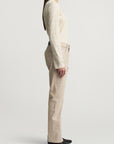 Wynn Long Sleeve T-Shirt in Ecru Stripe