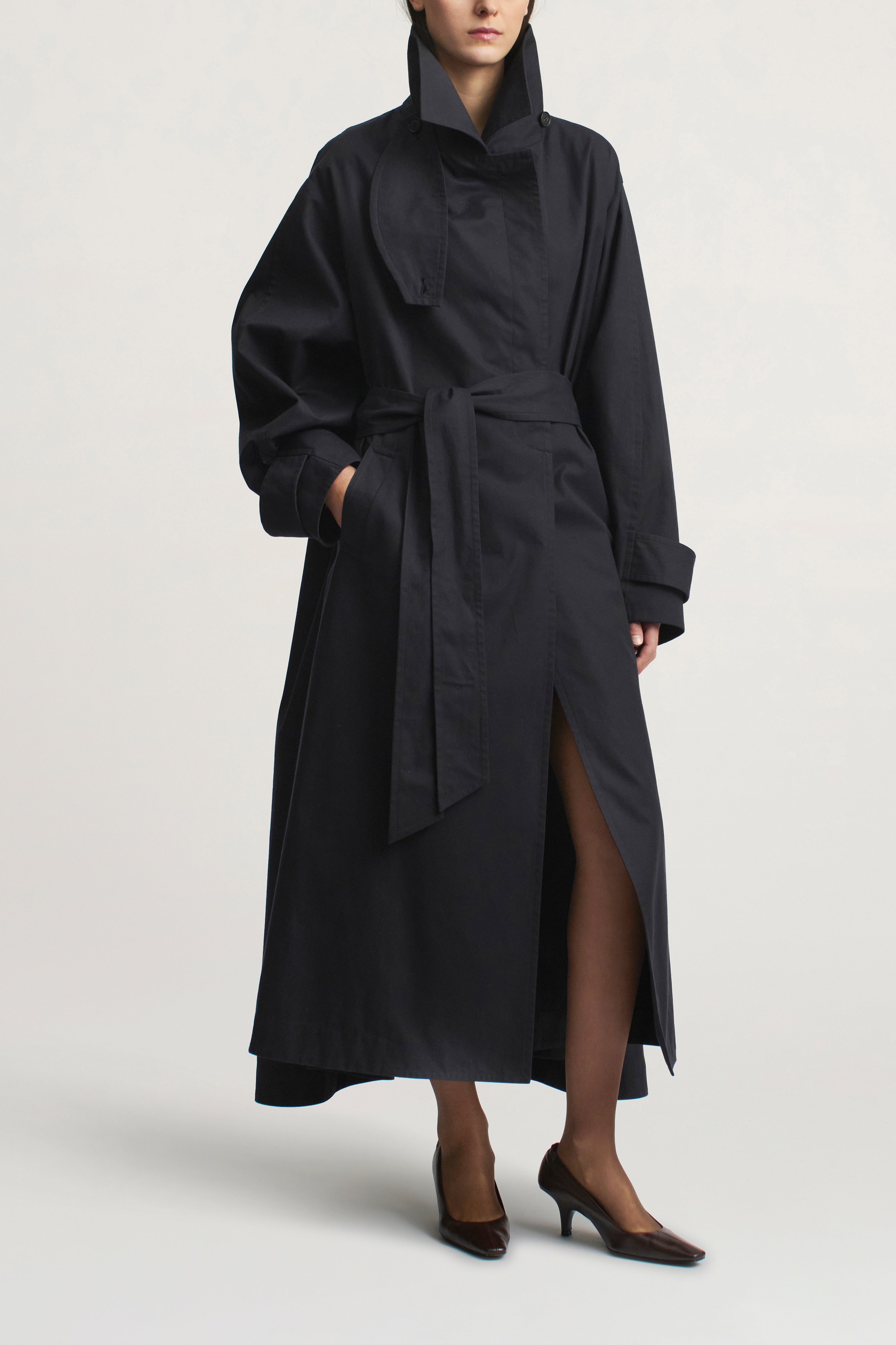 Gabin Trench in Weatherproof Twill