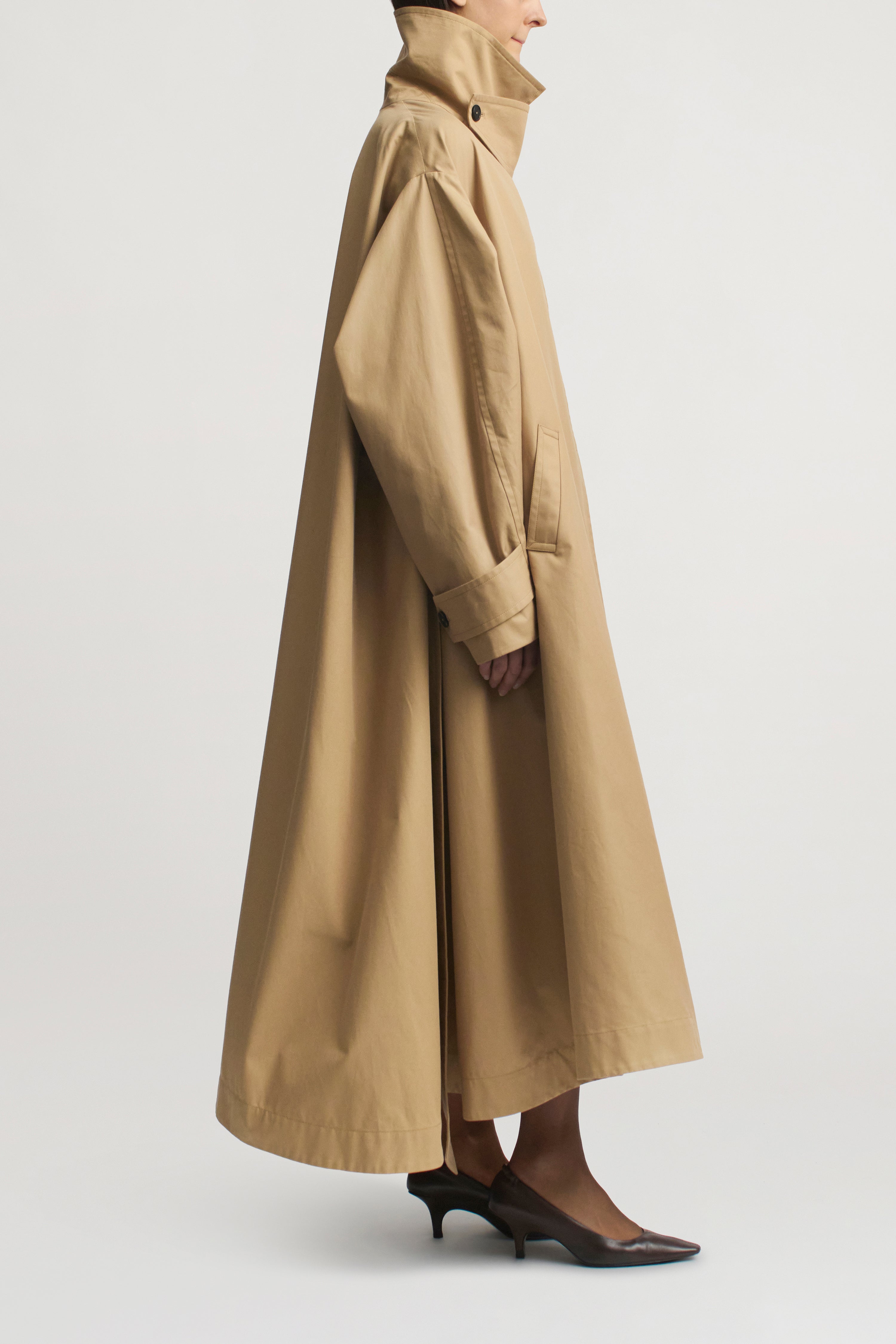 Gabin Trench in Weatherproof Twill