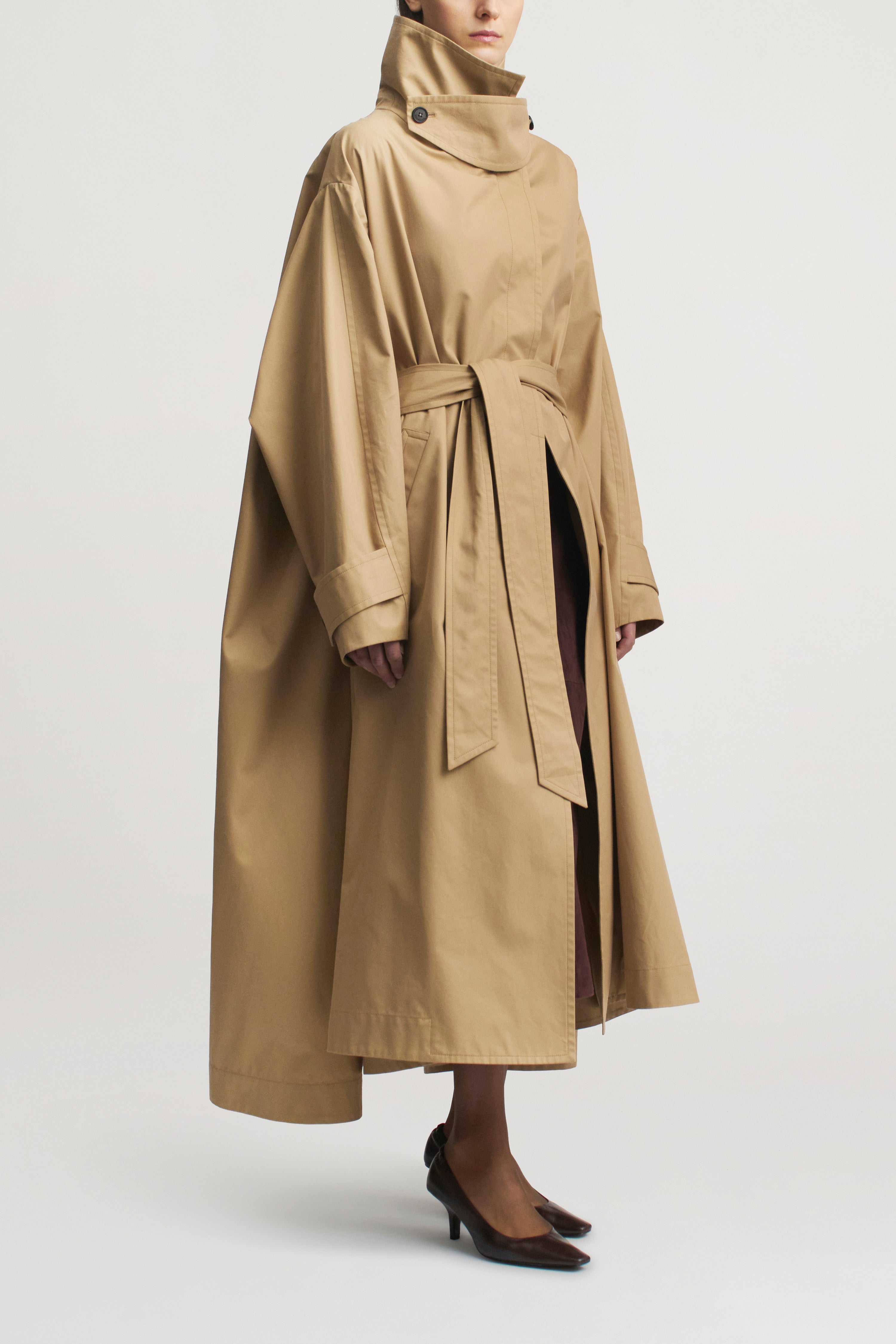 Gabin Trench in Weatherproof Twill