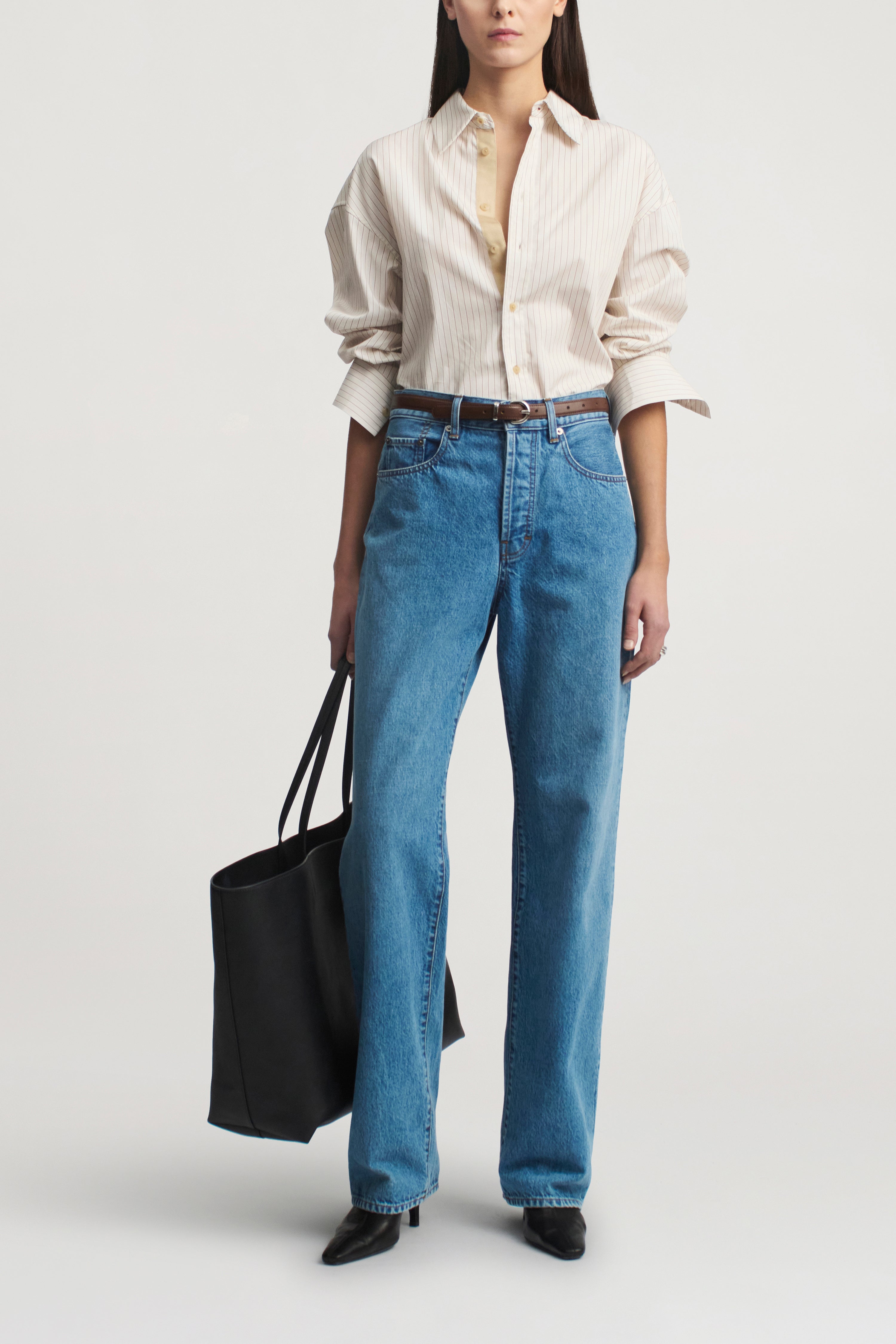 Temple Straight Leg in Cotton Denim