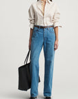 Temple Straight Leg in Cotton Denim