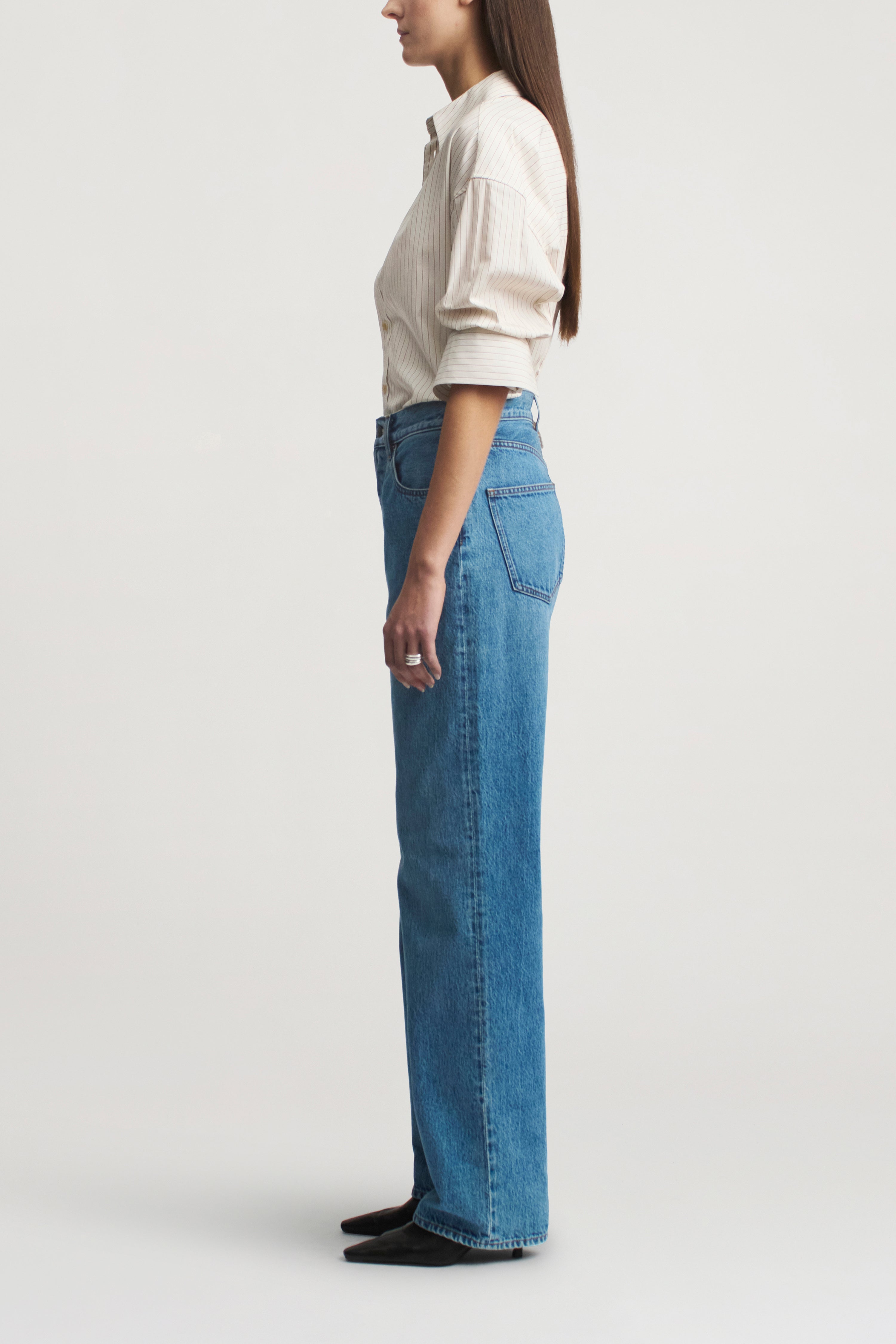 Temple Straight Leg in Cotton Denim