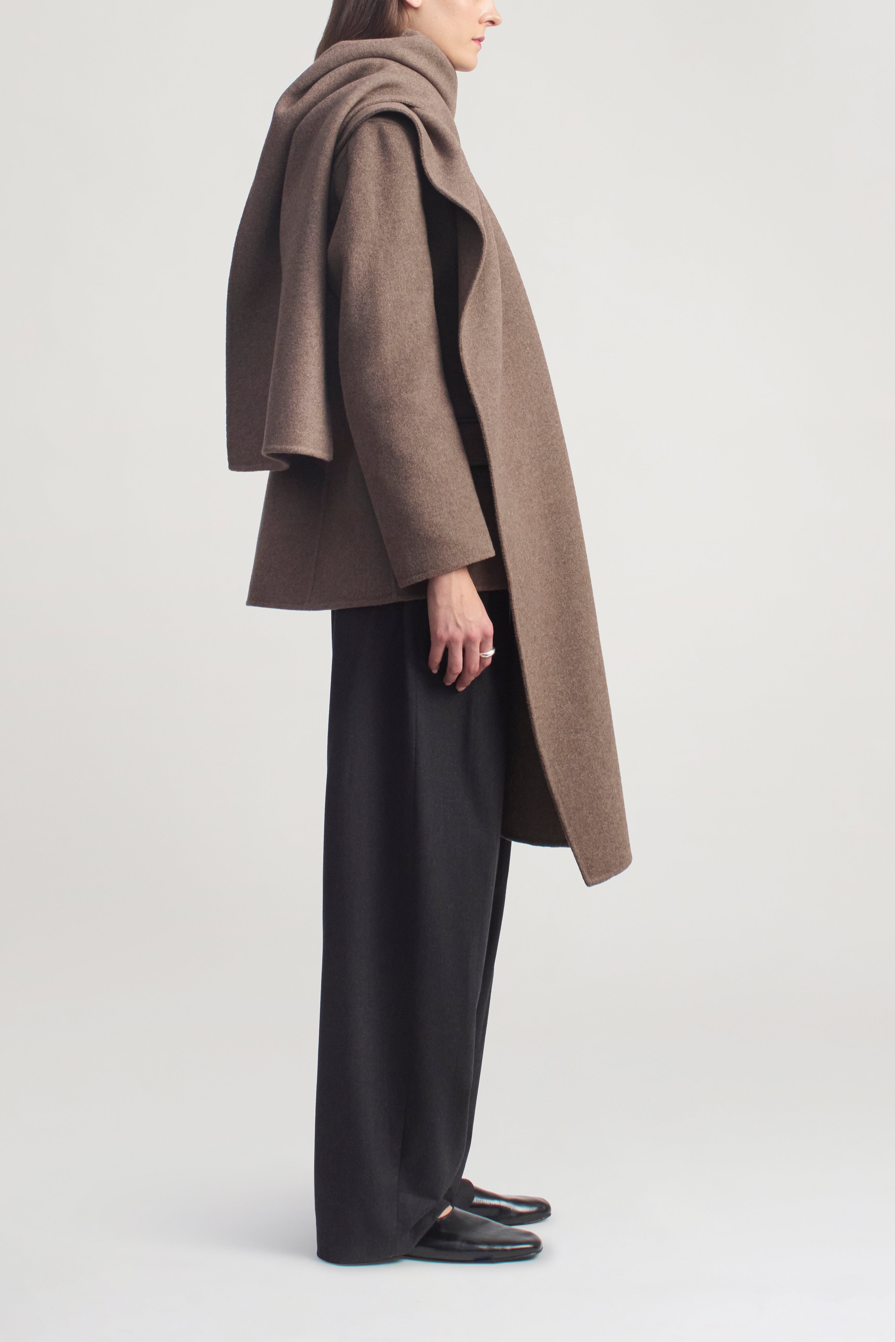 Sablier Scarf Blazer in Cashmere Wool Blend