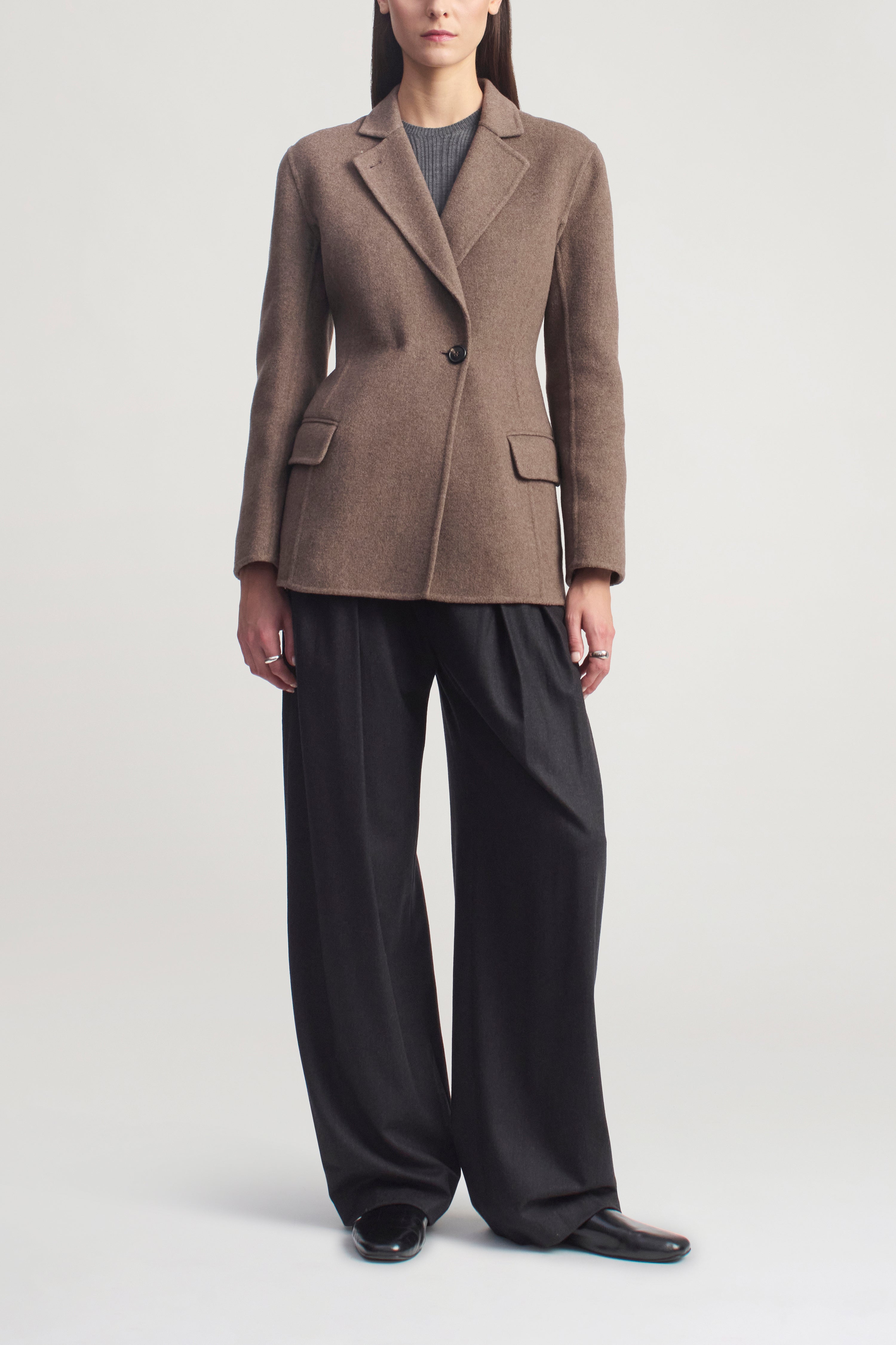 Sablier Scarf Blazer in Cashmere Wool Blend