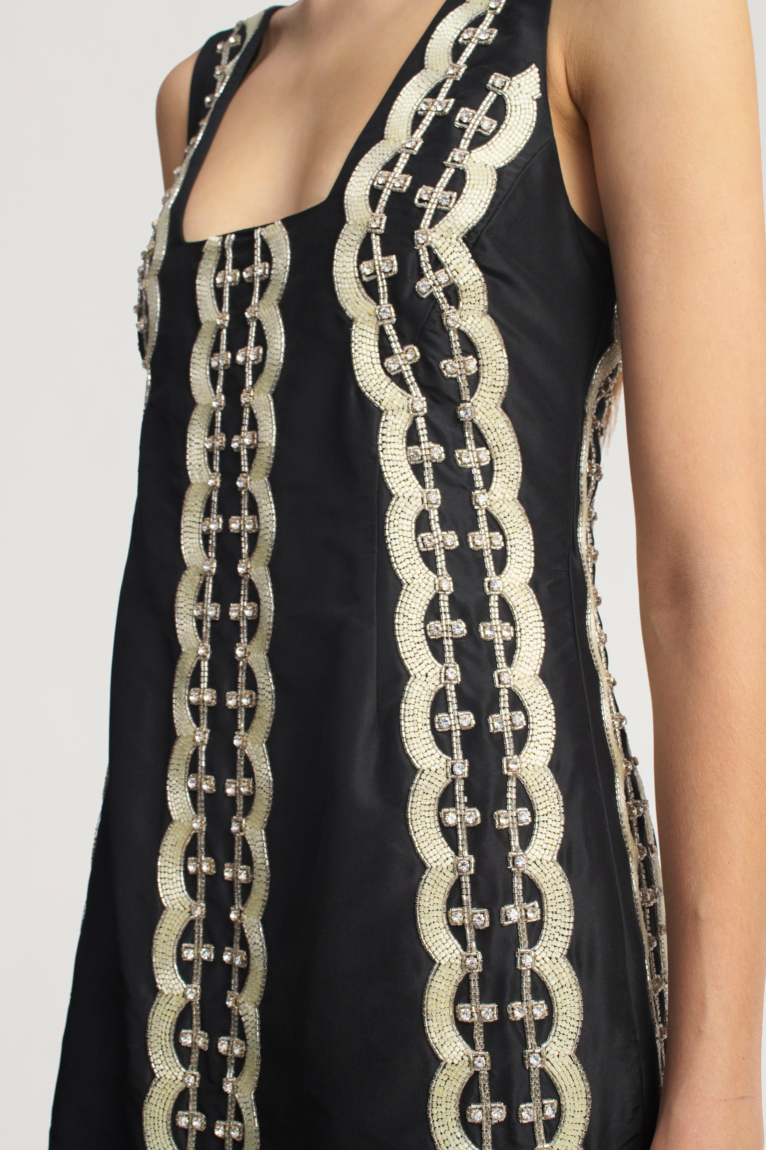Ivette Dress in Beaded Deco