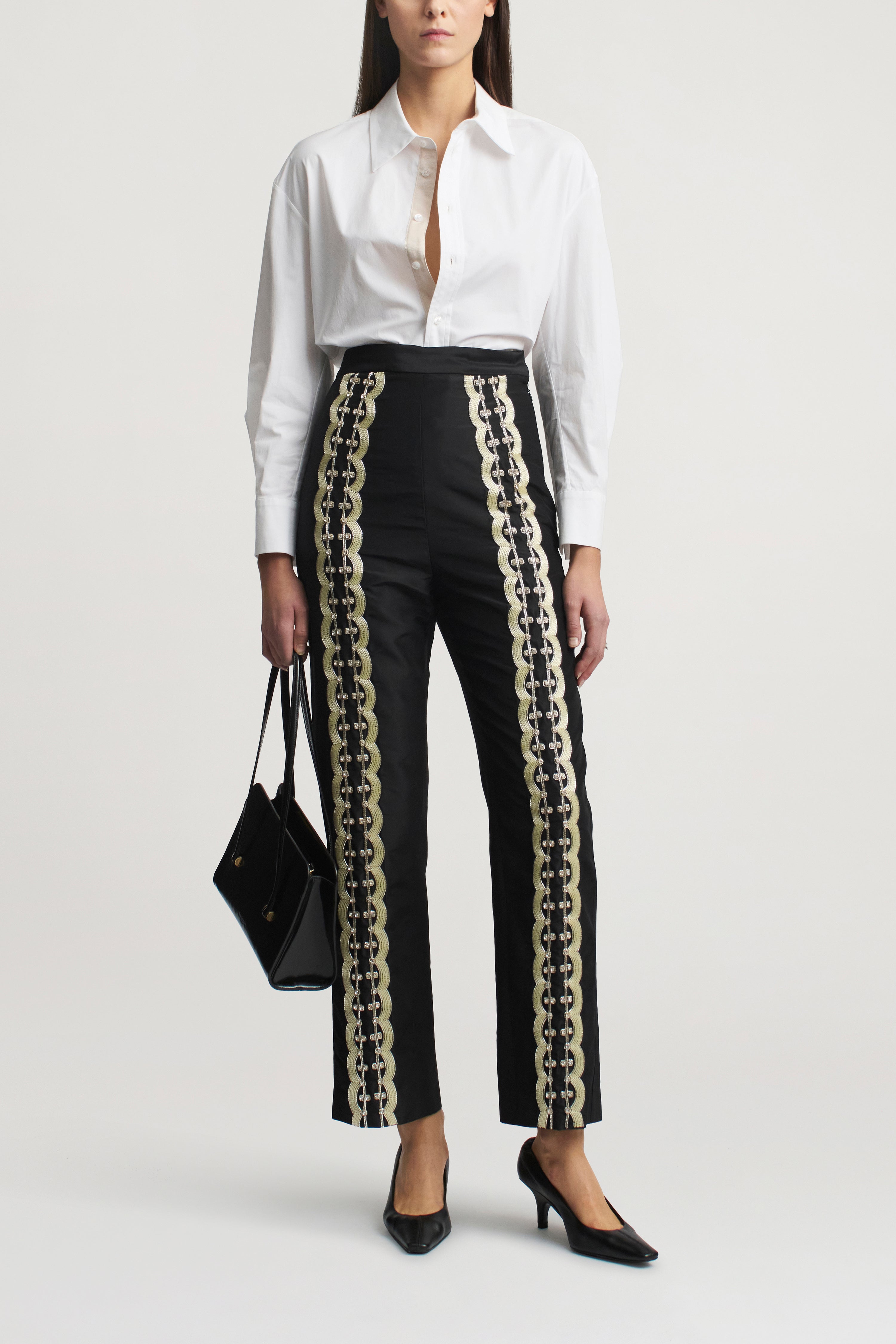 Nadja Trouser in Beaded Deco
