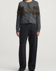 Colson Cardigan in Cutout Argyle