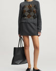 Kenna Mini Skirt in Wool Flannel