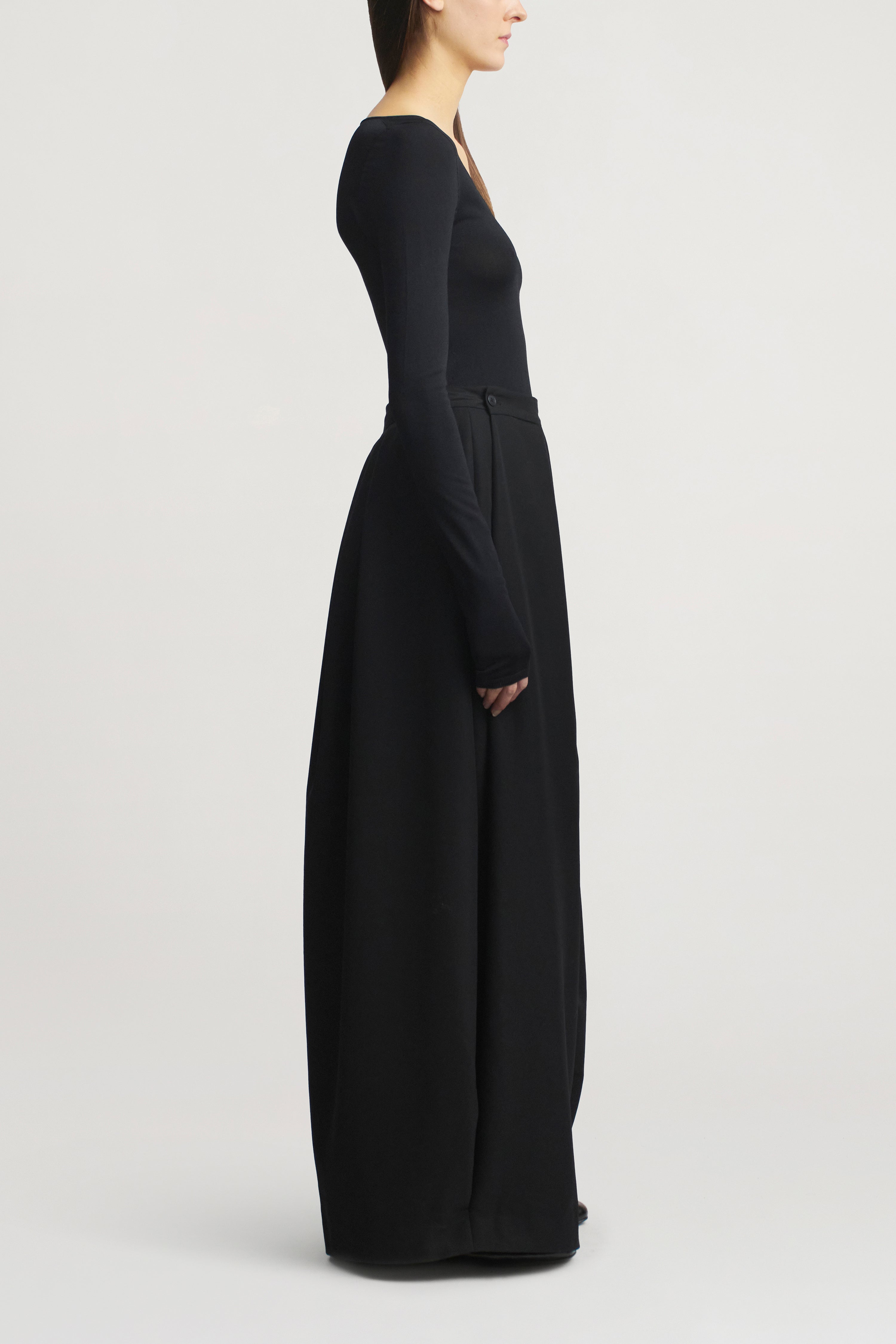 Cecilia Opera Pant in Wool Gazar