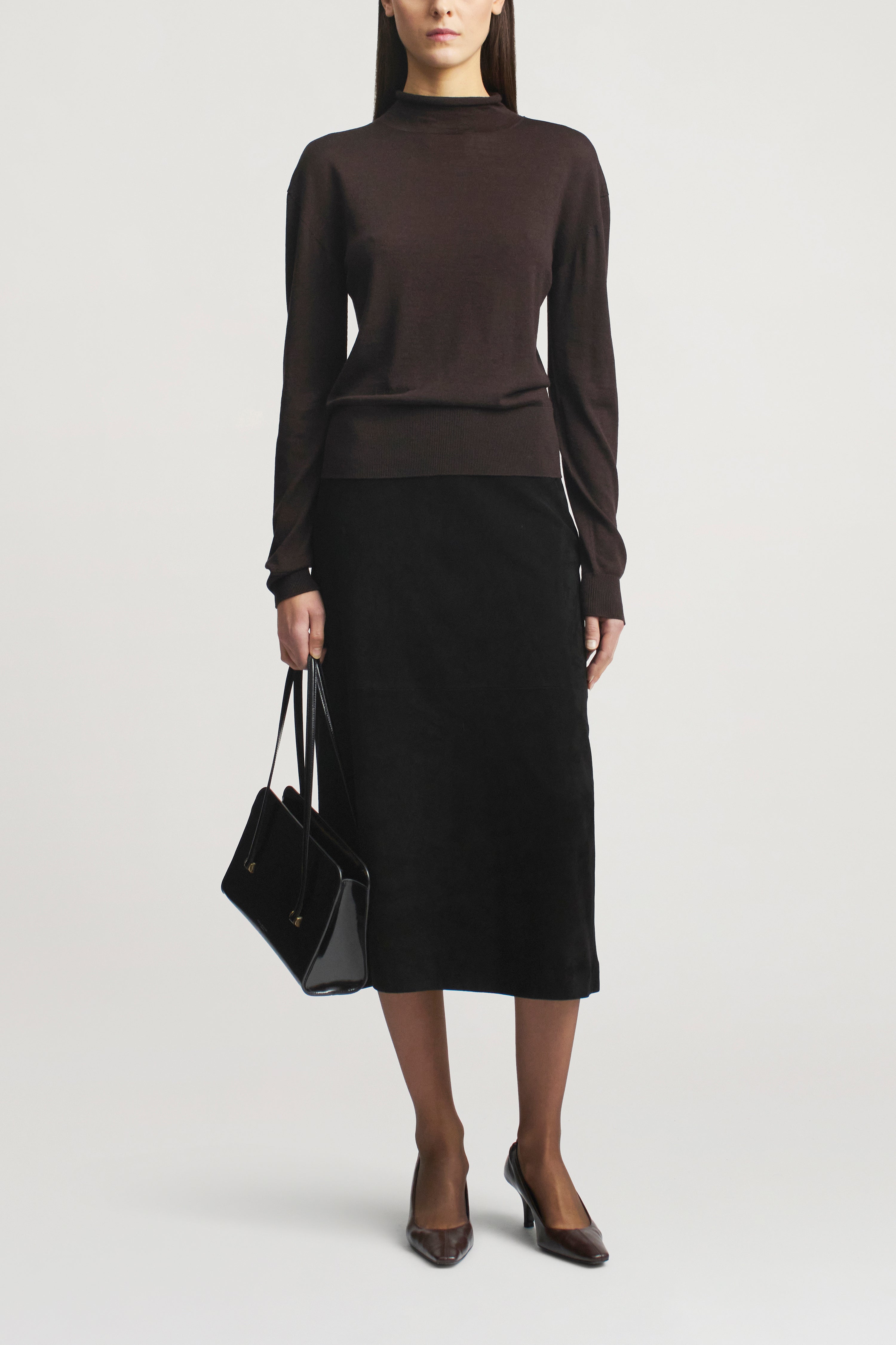 Idris Turtleneck in Silk Wool