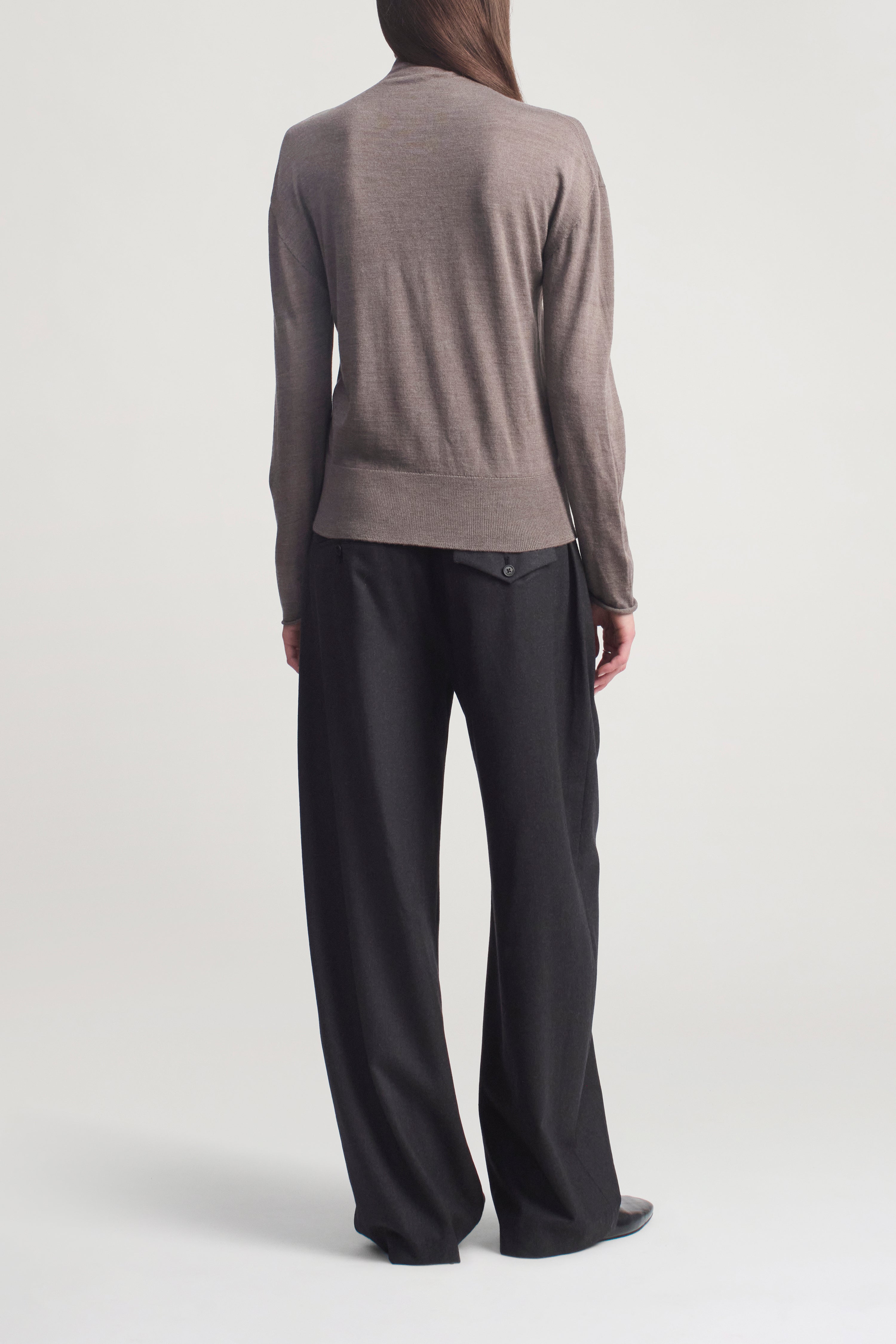Leona Cardigan in Silk Wool