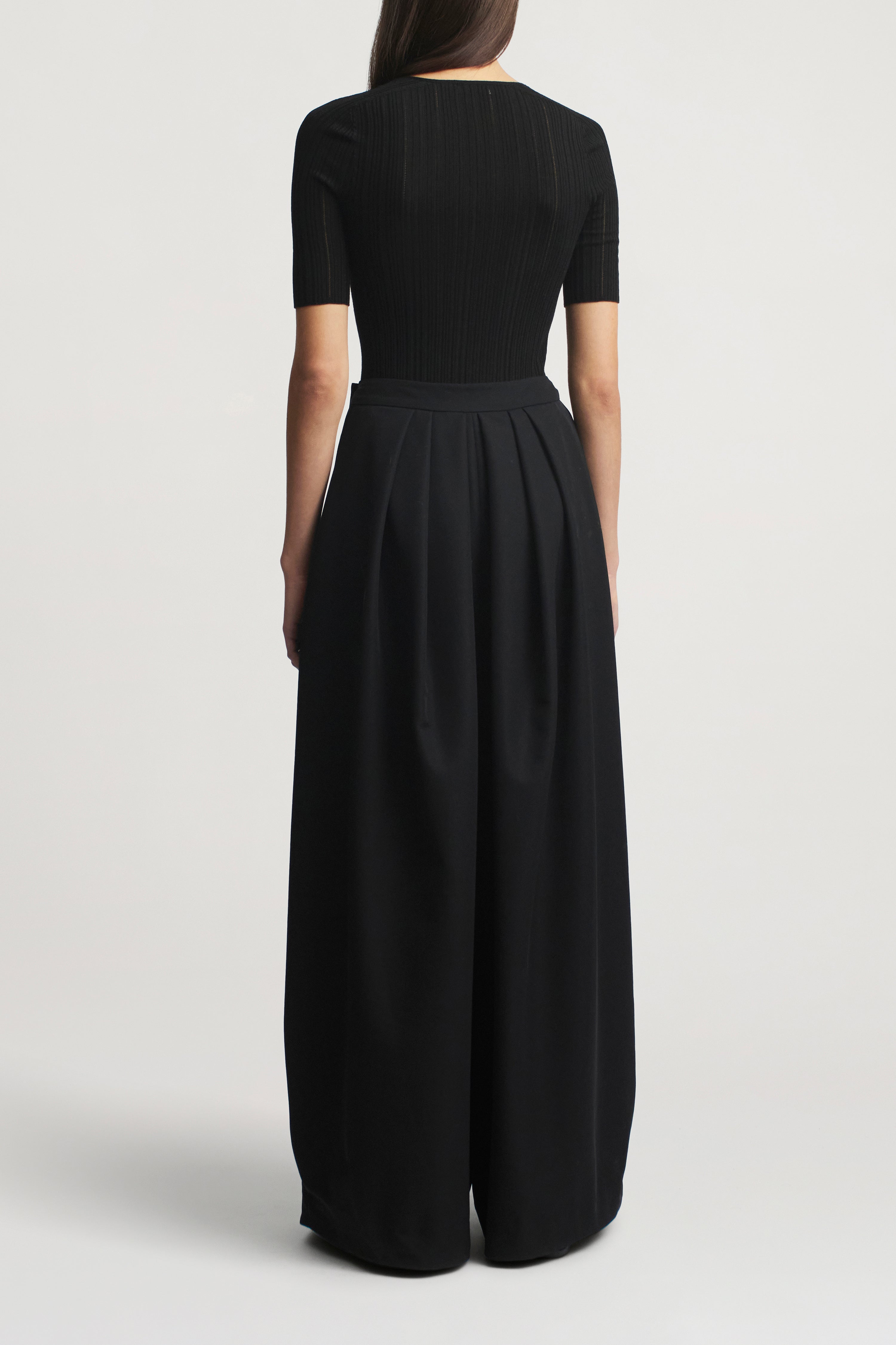 Pika Short Sleeve V-Neck in Superfine Pointelle