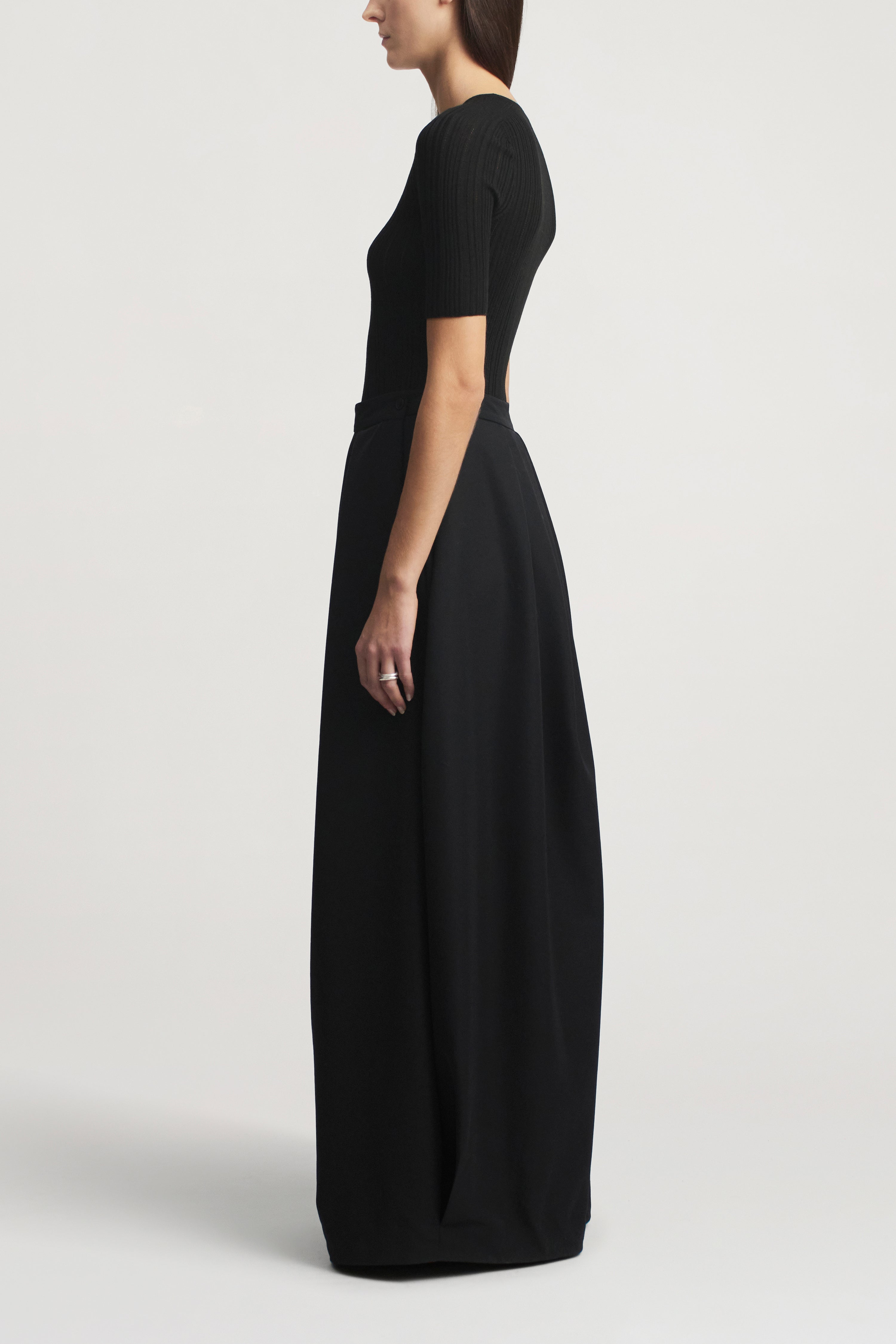 Pika Short Sleeve V-Neck in Superfine Pointelle