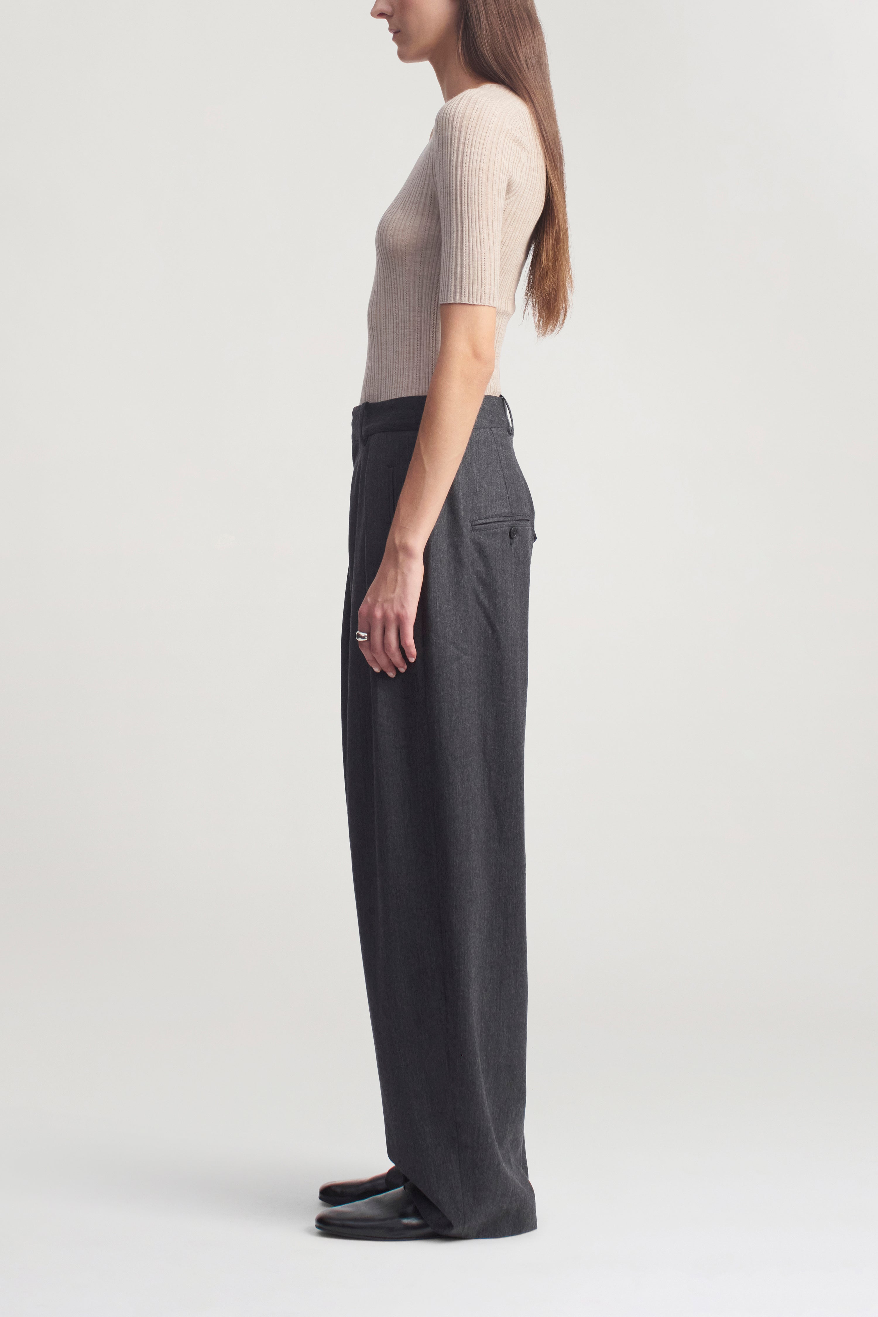 Pika Short Sleeve V-Neck in Superfine Pointelle