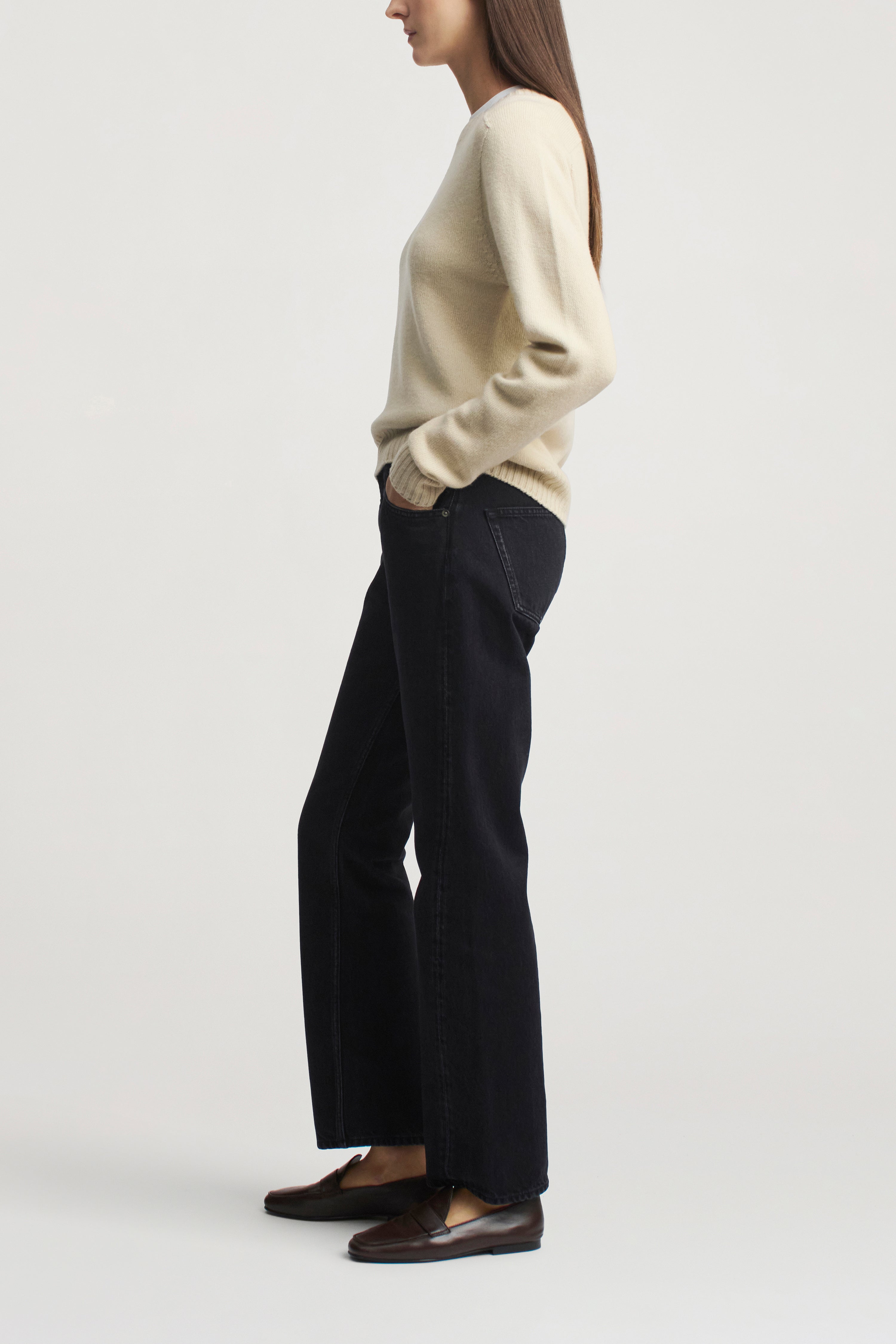 Nina Seamless Crewneck in Cashmere Wool
