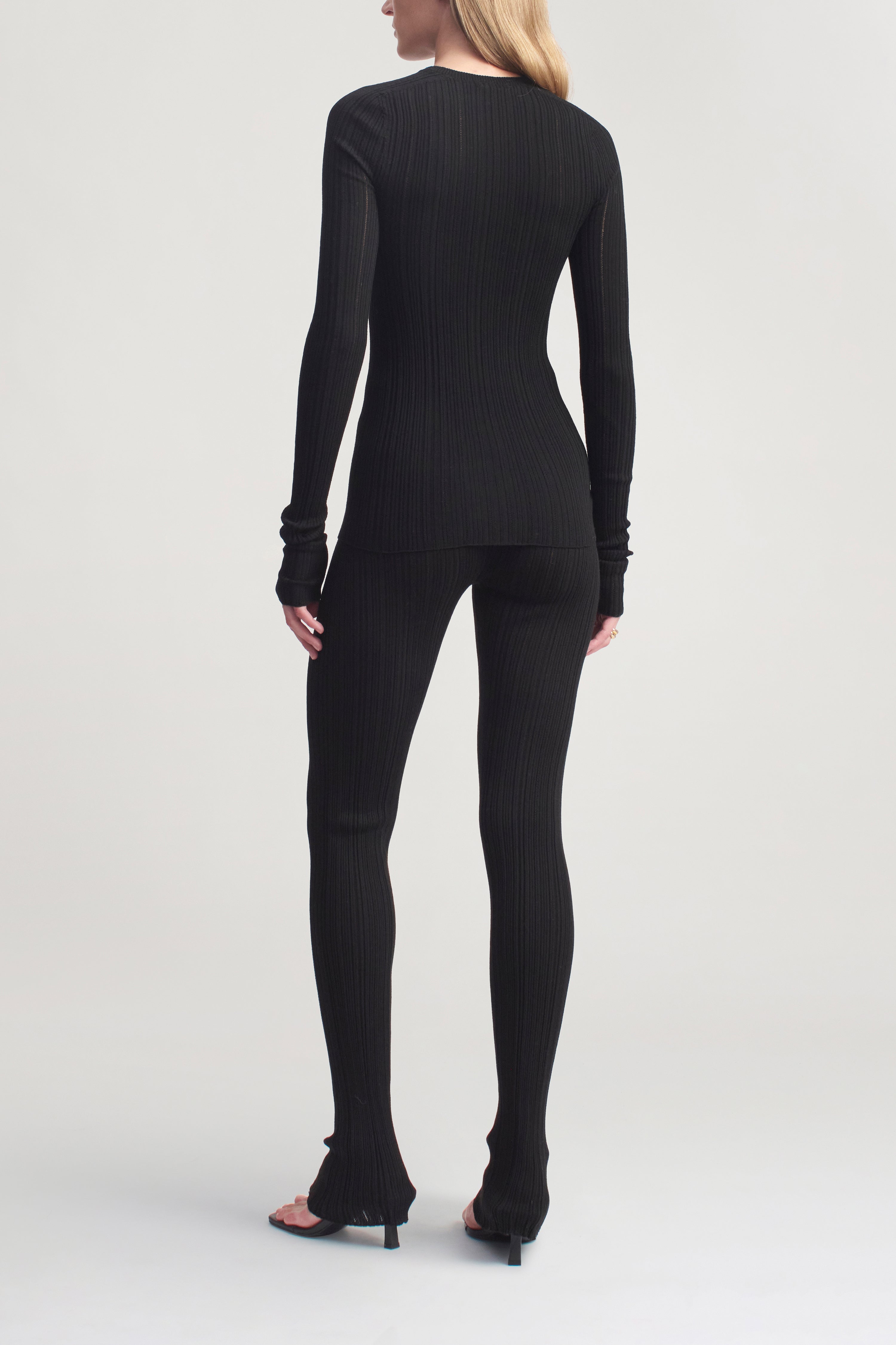 Jaxon Legging in Superfine Pointelle