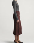 Emilee Pencil Skirt in Lightweight Suede