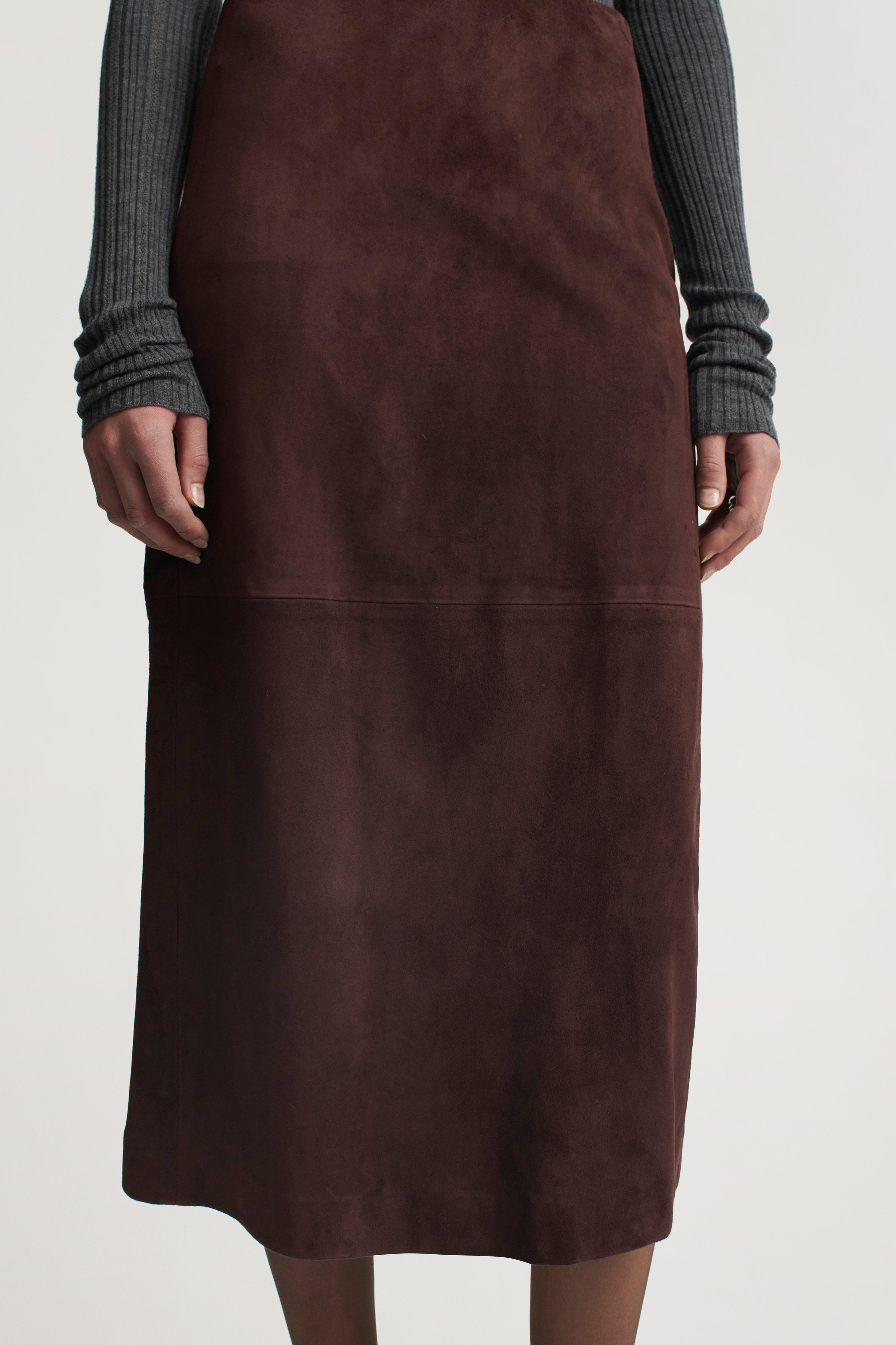 Emilee Pencil Skirt in Lightweight Suede