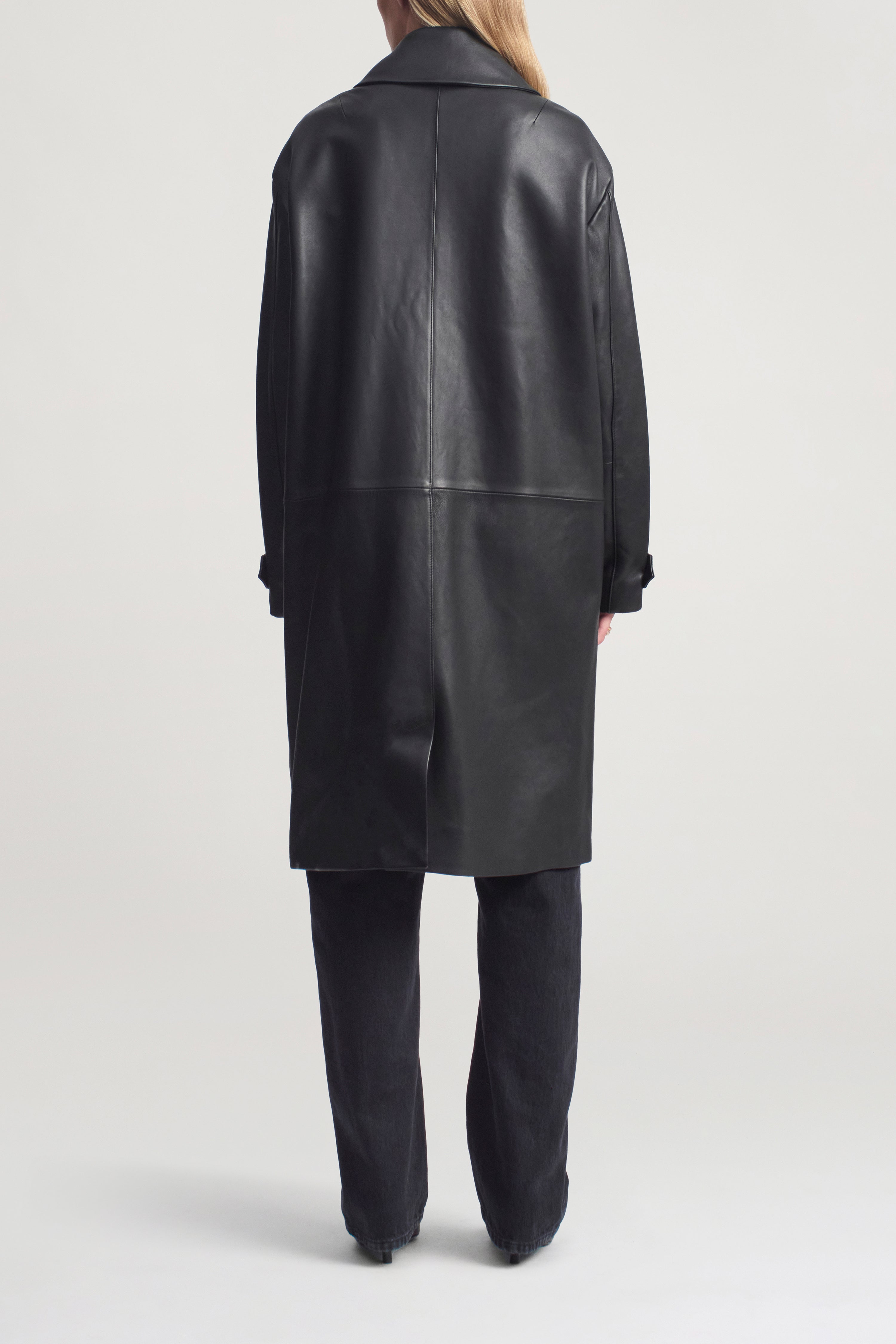 Lucien Car Coat in Leather