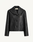 Marlie Shawl Jacket in Leather