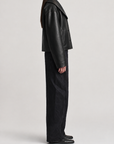 Marlie Shawl Jacket in Leather