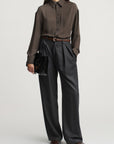 Dani Button Down in Double Georgette