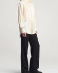 Dani Button Down in Silk Charmeuse