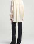 Dani Button Down in Silk Charmeuse