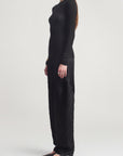 Fabi Fitted Long Sleeve in Superfine Pointelle