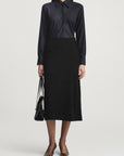 Emilee Pencil Skirt in Lightweight Suede