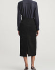 Joan Bias Button Down in Featherweight Wool
