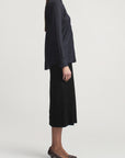 Joan Bias Button Down in Featherweight Wool