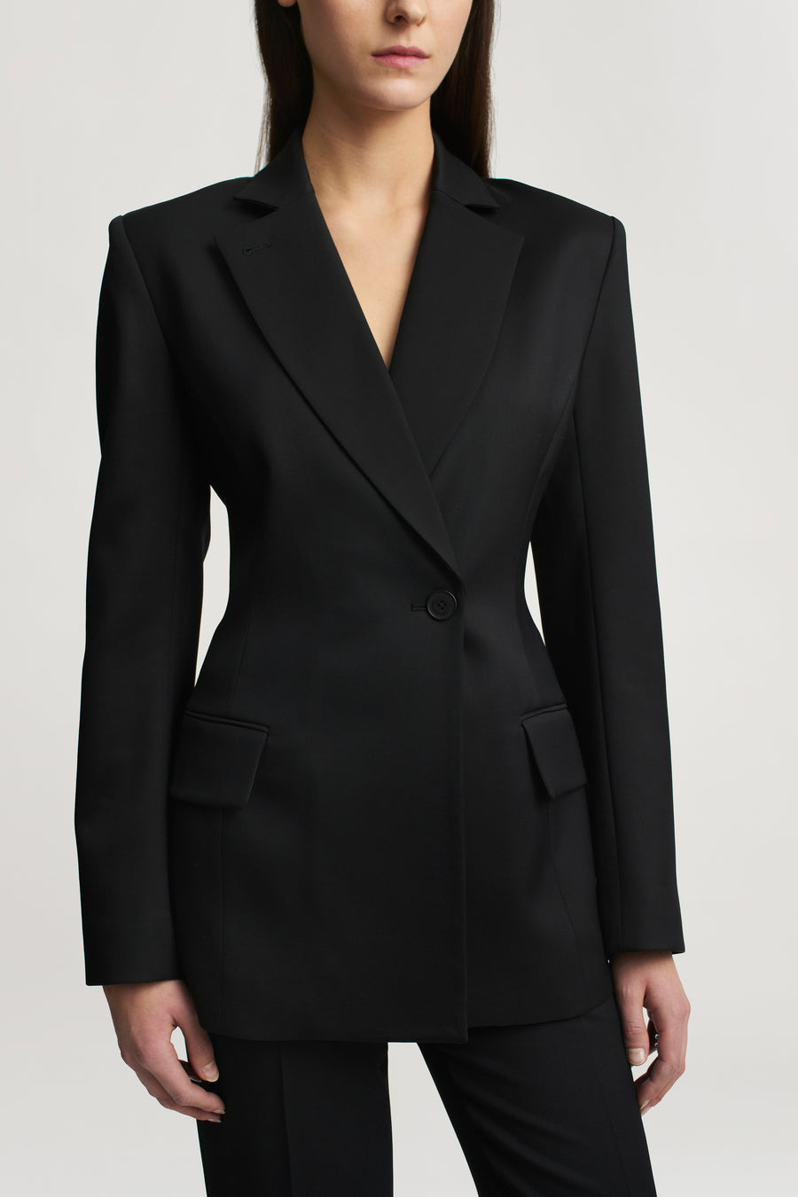【クリーニング済】saby DOUBLE BREASTED BLAZER 2 M Sablier Blazer in Grampian Twill – KALLMEYER