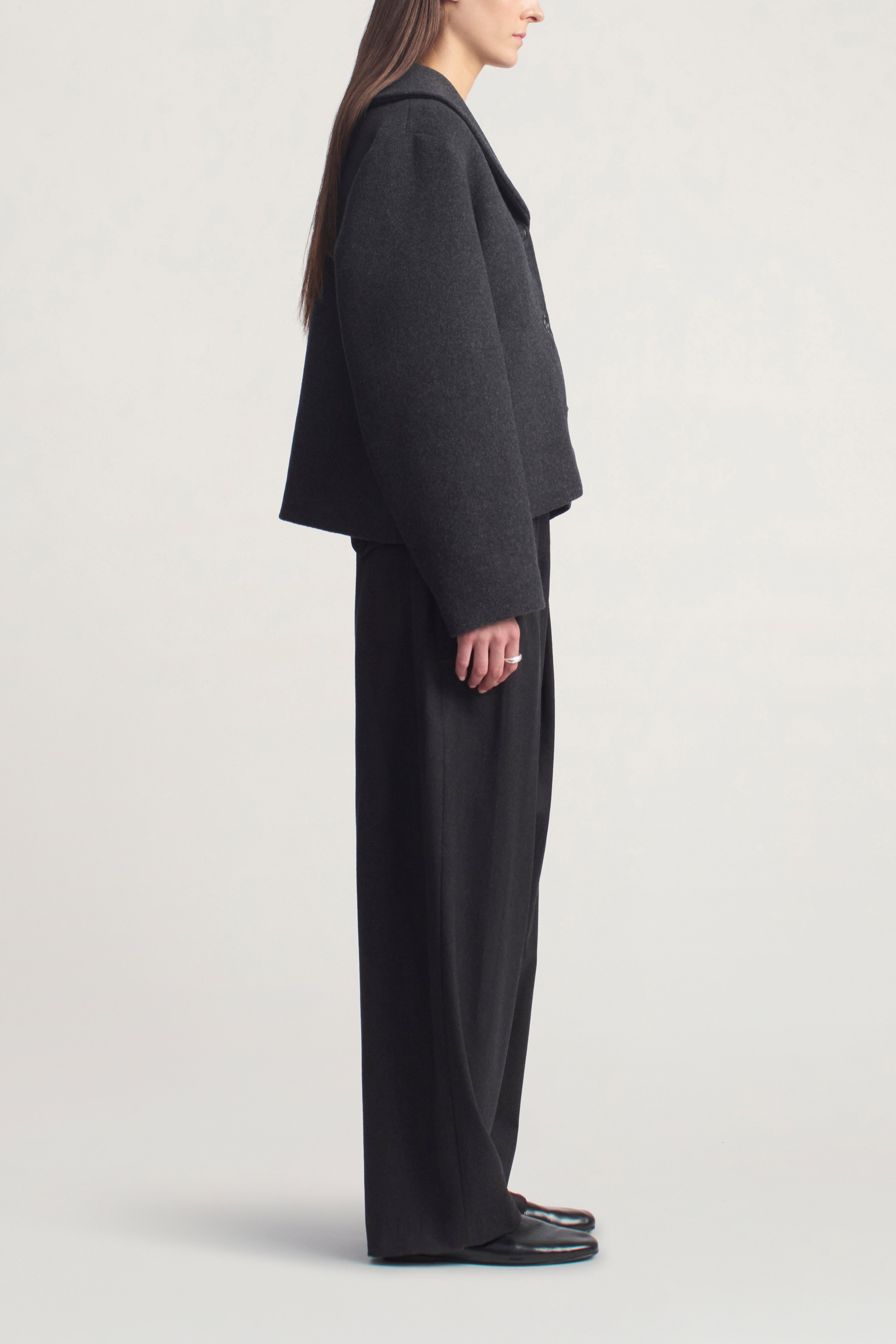 Marlie Shawl Jacket in Virgin Wool