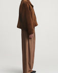 Marlie Shawl Jacket in Wool Shearling