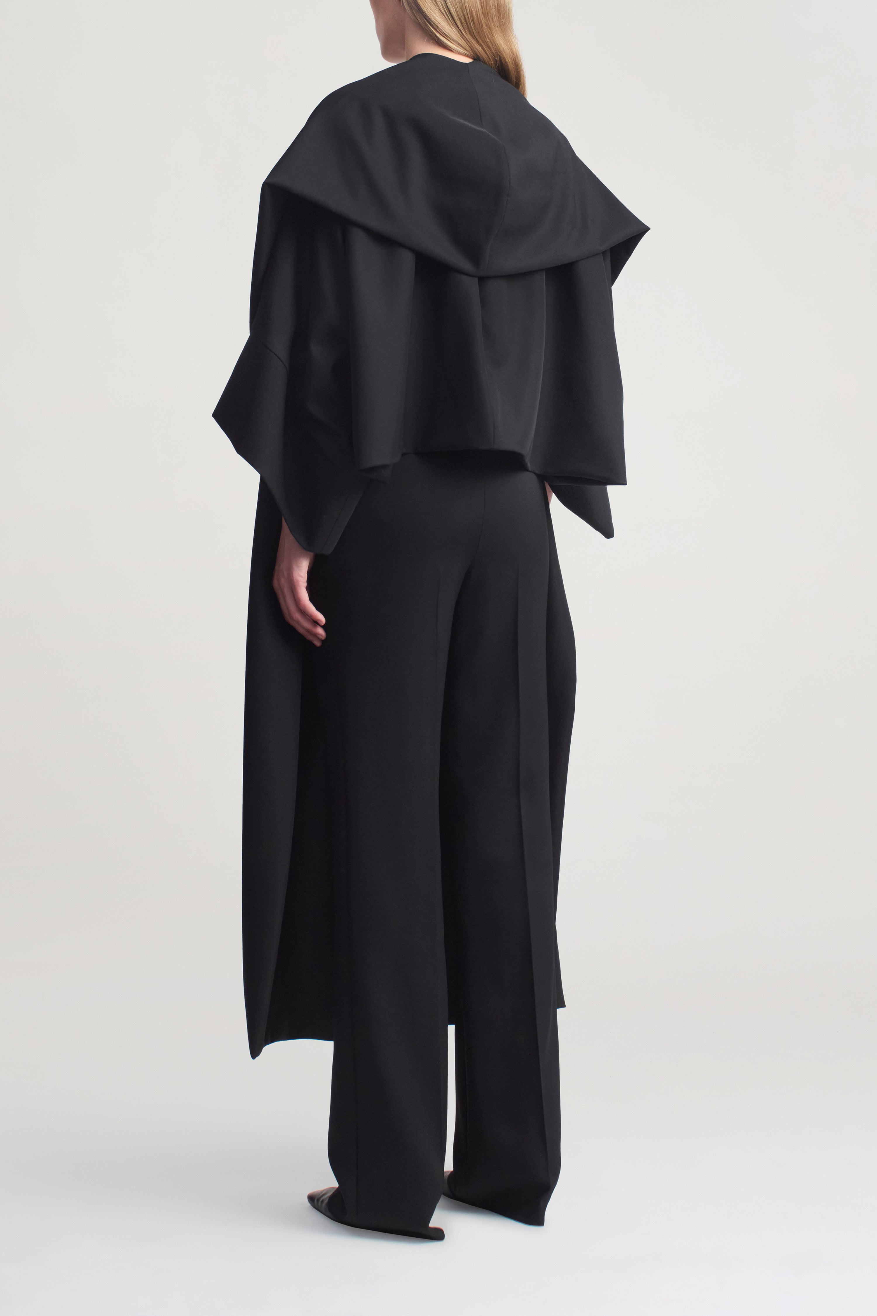 Saba Shrug in Wool Gazar