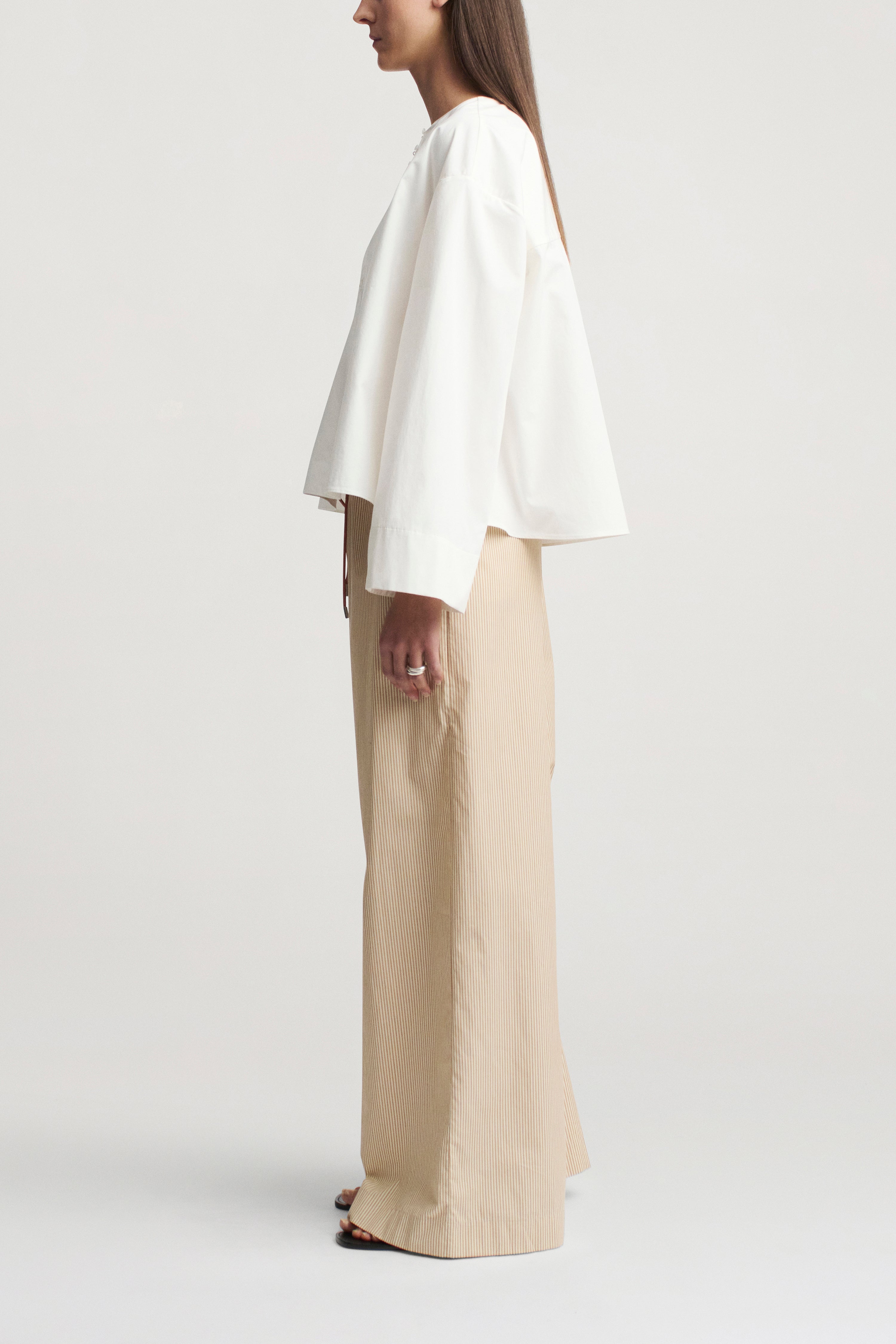 Wesley Drawstring Pant in Vintage Cotton Poplin